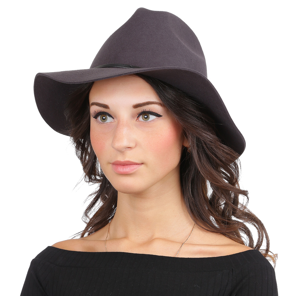 Шляпа женская Fabretti, цвет: серый. HW171. Размер 57/58