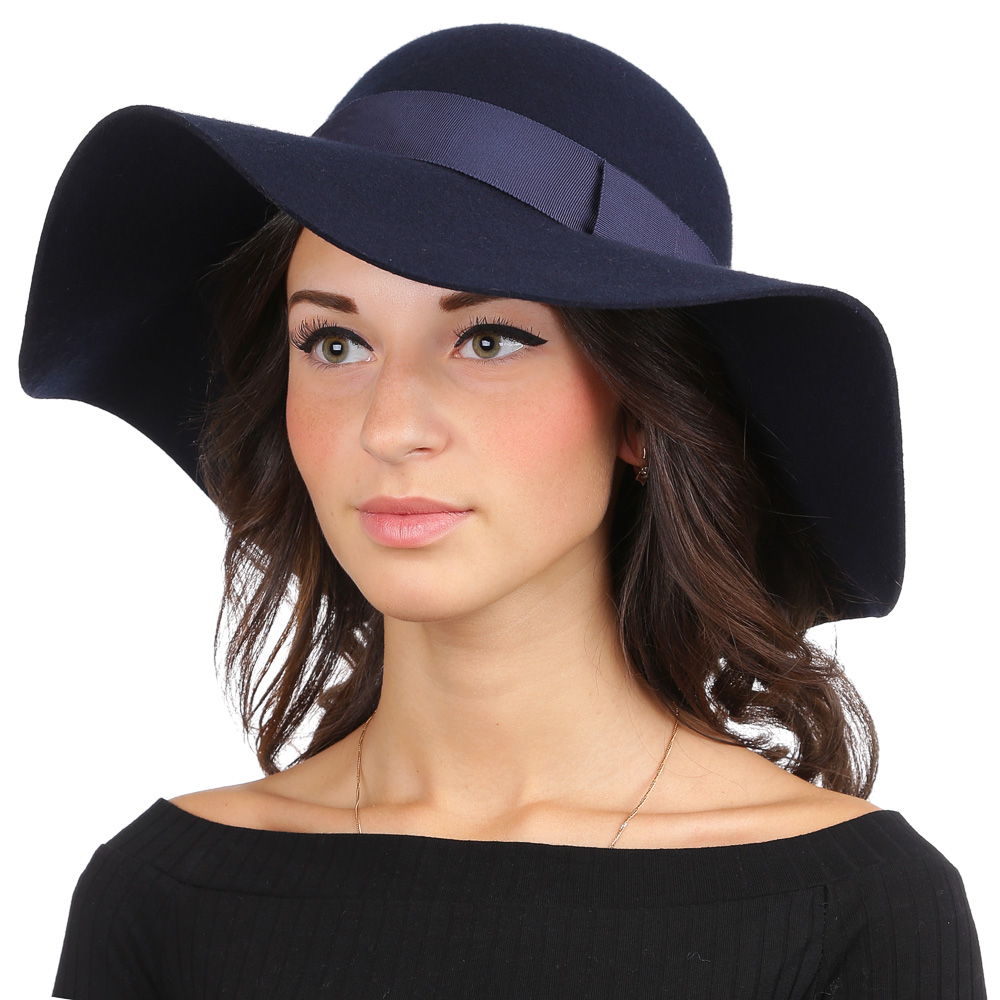 Шляпа женская Fabretti, цвет: синий. HW172. Размер 57/58