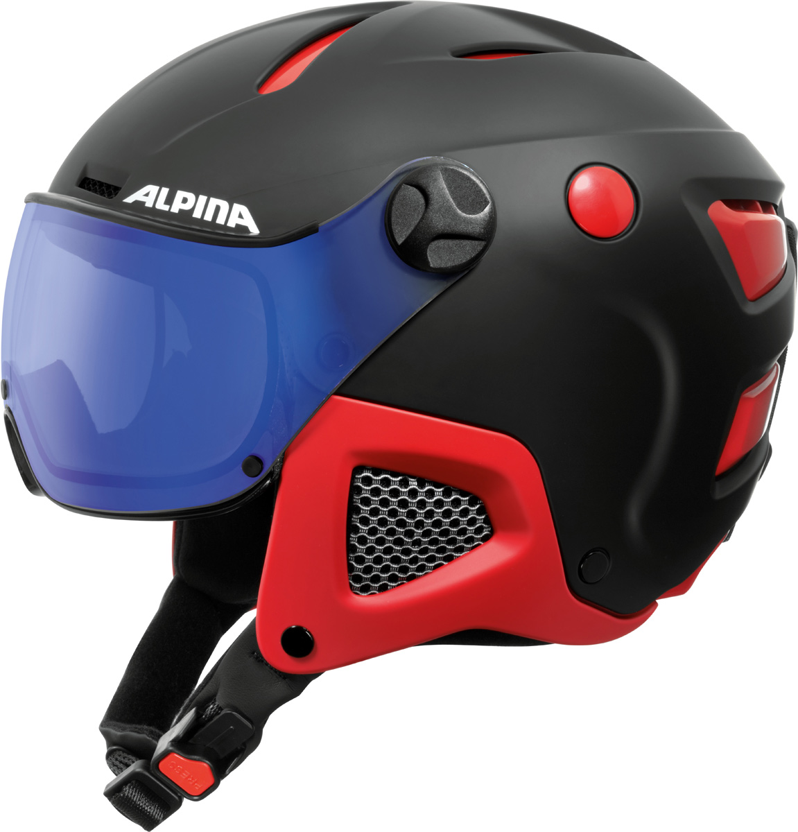 Шлем горнолыжный Alpina Attelas Visor VHM, цвет: черный, красный. A9091_32. Размер 53-58A9091_32 Шлем горнолыжный Alpina Attelas Visor VHM, цвет: черный, красный. A9091_32. Размер 53-58A9091_32Первый шлем, который может менять свой объем! Запатентованная ERGO3-это новая и уникальная технология которая позволяет изменять конструкцию шлемадля изменения объема. Простая и интуитивная настройка позволяет идеально подогнать размер под любую формы головы. Жесткие уши,качественная кожа иткань - интерьер этого жесткого шлема также обеспечит идеально высокий уровень комфорта износ. Ткань Coolmax® обеспечивает быстрый отвод влаги. Вентиляцию можно раскрыть или закрыть одним движением -даже во время ношения перчаток и во время высокоскоростных спусков. Varioflex - технология позволяет визору адаптировать свой оттенок к преобладающие условия освещения. Визор имеет вентиляцию - без подкладки пены внизу,что позволяет носить очкивнутри шлема. Уровень защиты Визора: S1-2.