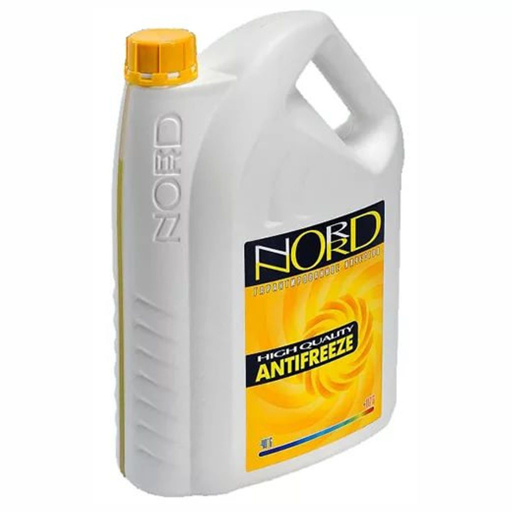 Антифриз Nord, цвет: желтый, 3 лNY 22304 Антифриз Nord, цвет: желтый, 3 лNY 22304Антифриз «НОРД» обеспечивает:- защиту элементов системы охлаждения из металлов, пластика и резины от разрушающего воздействия высоких температур, коррозии и кавитации;- защиту и смазку сальника помпы, продлевая срок службы всего узла;- эффективное охлаждение и быстрый выход на рабочую температуру;- гарантированную работу при экстремальных температурах;- длительный интервал работы двигателя без замены антифриза.- визуальное обнаружение возможных утечек благодаря наличию флуоресцентных добавок.