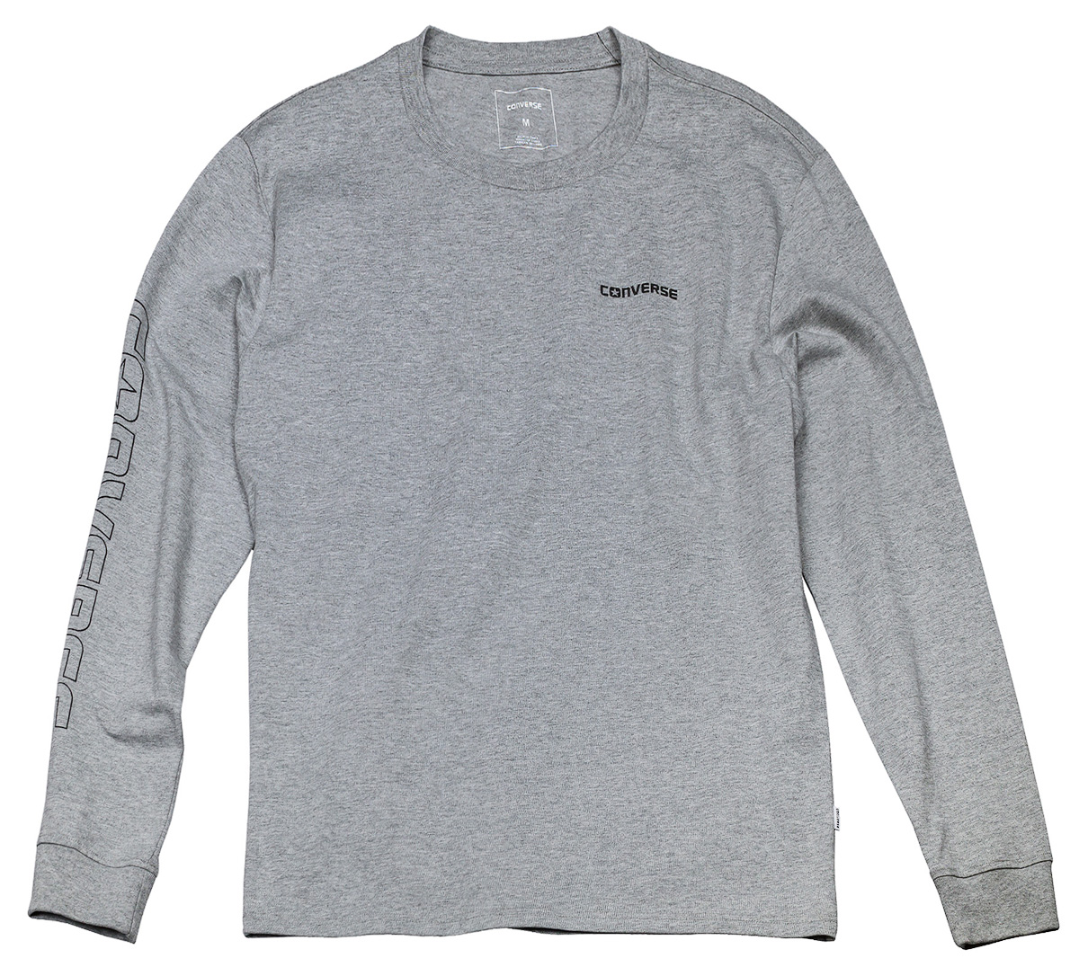 Лонгслив мужской Converse LS Graphic Wordmark Tee, цвет: серый. 10004707035. Размер S (46)10004707035 Лонгслив мужской Converse LS Graphic Wordmark Tee, цвет: серый. 10004707035. Размер S (46)10004707035Мужской лонгслив Converse изготовленный из натурального хлопка, станет отличным дополнением к вашему гардеробу. Материал изделия очень мягкий и приятный на ощупь, не сковывает движения и позволяет коже дышать, обеспечивая комфорт. Модель с круглым вырезом горловины.Современный дизайн и расцветка делают этот лонгслив стильным предметом мужской одежды. Такая модель подарит вам комфорт в течение всего дня.