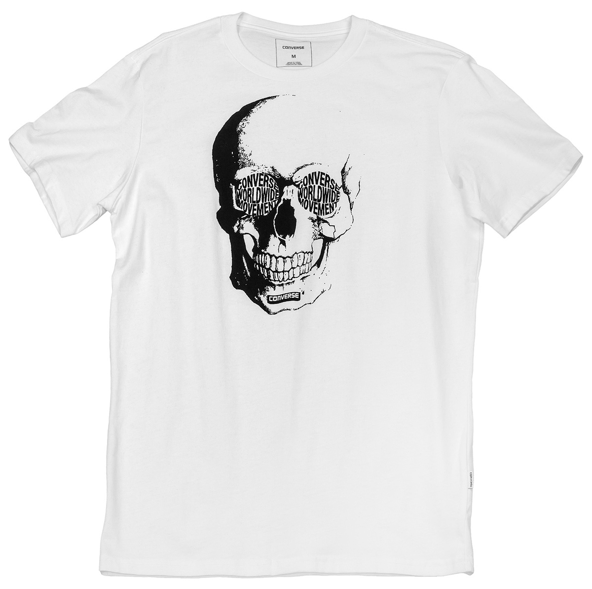 Футболка мужская Converse Van De Wall Skull Tee, цвет: белый. 10004721102. Размер XXL (54)10004721102 Футболка мужская Converse Van De Wall Skull Tee, цвет: белый. 10004721102. Размер XXL (54)10004721102Стильная мужская футболка Converse, выполненная из высококачественного материала, прекрасно подойдет для активного отдыха и занятий спортом.Модель с короткими рукавами и круглым вырезом горловины - идеальный вариант для создания образа в спортивном стиле. Футболка оформлена оригинальным принтом.Такая модель подарит вам комфорт в течение всего дня и послужит замечательным дополнением к вашему гардеробу.
