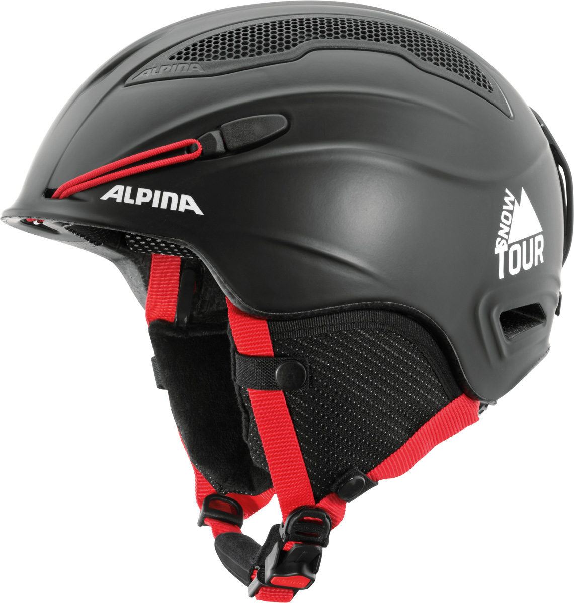 Шлем горнолыжный Alpina Snow Tour Incl. Earpad, цвет: черный, красный. A9071_31. Размер 55-59A9071_31 Шлем горнолыжный Alpina Snow Tour Incl. Earpad, цвет: черный, красный. A9071_31. Размер 55-59A9071_31Экстремально легкая модель Alpina Snow Tour Incl. Earpad с прекрасными защитными свойствами. Технологии:Inmold Tec – технология соединения внутренней и внешней части шлема при помощи высокой температуры. Данный метод делает соединение исключительно прочным, а сам шлем легким. Такой метод соединения гораздо надежнее и безопаснее обычного склеивания.Ceramic – особая технология производства внешней оболочки шлема. Используются легковесные материалы экстремально прочные и устойчивые к царапинам. Возможно использование при сильном УФ изучении, так же поверхность имеет антистатическое покрытие.Run System – простая система настройки шлема, позволяющая добиться надежной фиксации.Airstream Control – регулируемые воздушные клапана для полного контроля внутренней вентиляции.Removable Earpads - съемные амбушюры добавляют чувства свободы во время катания в теплую погоду, не в ущерб безопасности. При падении температуры, амбушюры легко устанавливаются обратно на шлем.Changeable Interior – съемная внутренняя часть. Допускается стирка в теплой мыльной воде.Neckwarmer – дополнительное утепление шеи. Изготовлено из мягкого флиса.3D Fit – ремень, позволяющий регулироваться затылочную часть шлема. Пять позиций позволят настроить идеальную посадку.