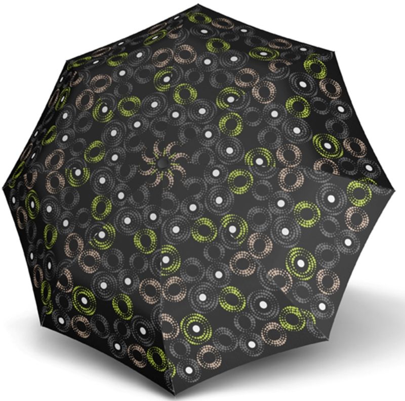 Зонт женский Doppler, полуавтомат, 3 сложения, цвет: черный. 730165SA1
