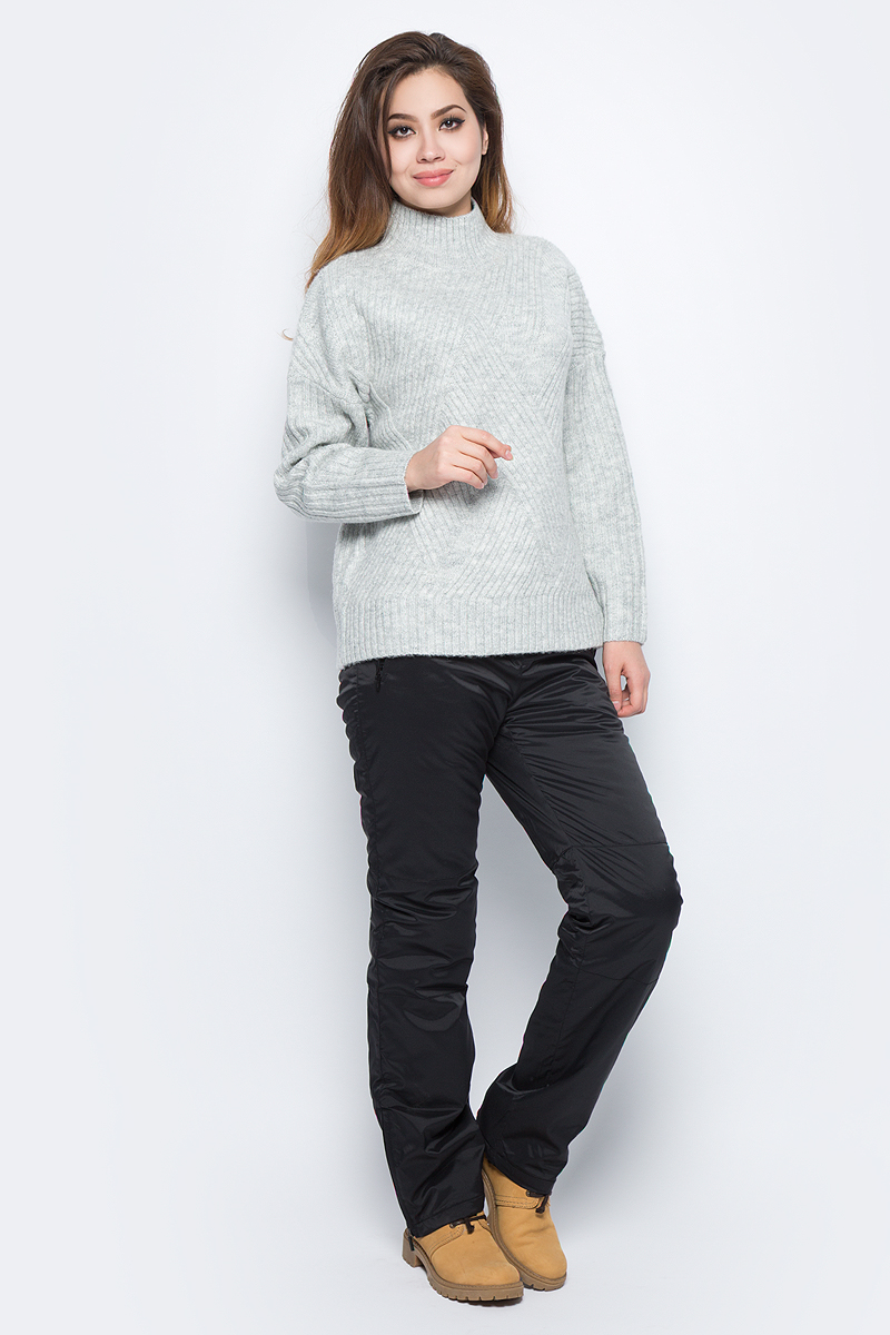 Брюки женские Baon, цвет: черный. B297505_Black. Размер XL (50)B297505_Black Брюки женские Baon, цвет: черный. B297505_Black. Размер XL (50)B297505_BlackЖенские утепленные брюки Baon отлично подойдут для холодной погоды. Модель выполнена из водоотталкивающей ткани на мягкой подкладке. Брюки застегиваются на кнопку в поясе и имеют ширинку на застежке-молнии, также имеются шлевки для ремня. Спереди модель дополнена двумя врезными карманами на застежках-молниях. Внизу брючины дополнены вшитыми застежками-молниями.