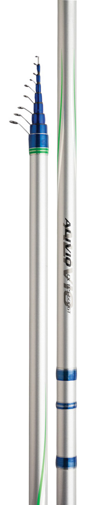 Удилище Shimano Alivio CX TE GT, 5-600, 4-20 гALCXTEGT560 Удилище Shimano Alivio CX TE GT, 5-600, 4-20 гALCXTEGT560Alivio CX TE5 - телескопическое удилище начального уровня. Доступно в размерах 4, 5 и 6 метров, построено на карбоновом бланке XT30 + Geofibre, с кольцами Shimano Hardlite - идеальный выбор для рыбаков, ищущих надежное удилище за небольшую стоимость. Тест от 4 до 20 г.