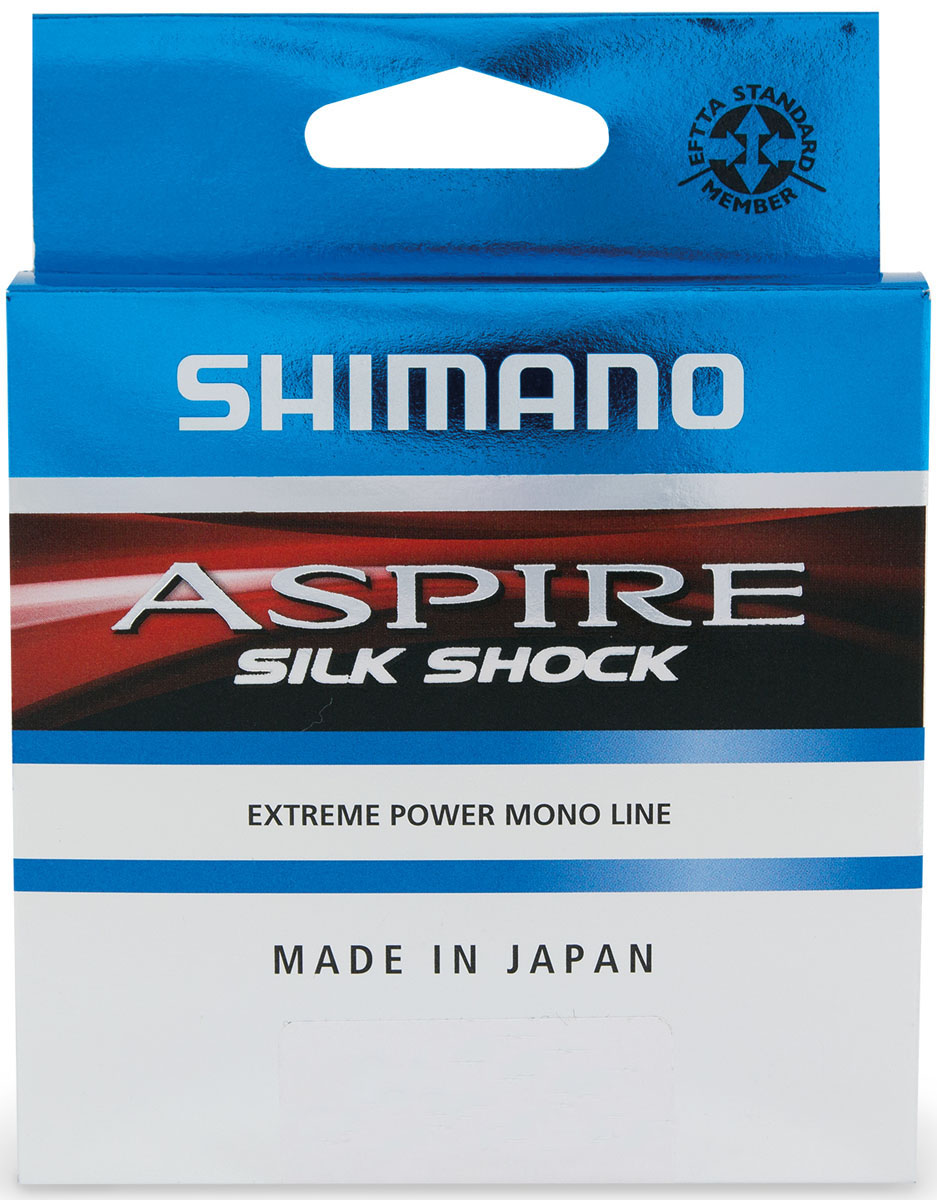 Леска Shimano Aspire Silk Shock, 0,145 мм, 50 м, 2,4 кгASSS5014 Леска Shimano Aspire Silk Shock, 0,145 мм, 50 м, 2,4 кгASSS5014SHIMANO Aspire Silk Shock - высококачественная японская леска. Технология Silk Shock сделала возможным достижение невероятной мягкости при ограниченном растяжении и высокой прочности на разрыв. Это великолепная леска для ловли тяжелой бойцовой рыбы на коротких дистанциях. Легко справляется с прыжками, натяжками и рывками. Является любимой леской для рыболовов-спортсменов и в роли основной, и в роли поводочной.