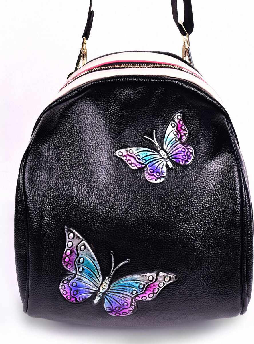 Сумка-рюкзак женская Baggini, цвет: черный. 29860-3