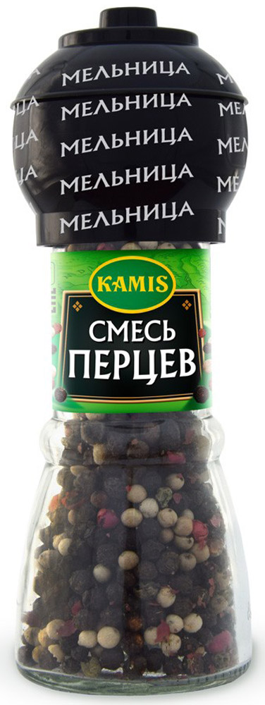 Kamis мельница смесь перцев, 38 г901255483 Kamis мельница смесь перцев, 38 г901255483Всегда чувствуется, когда еда приготовлена с любовью! Вдохновляйтесь продуктами Kamis, готовьте блюда, полные любви, и делитесь настоящими чувствами с самыми близкими.Пищевая ценность 100 г продукта: белки 11,6 г, жиры 2,3 г, углеводы 51,9 г. Уважаемые клиенты! Обращаем ваше внимание на то, что упаковка может иметь несколько видов дизайна. Поставка осуществляется в зависимости от наличия на складе.