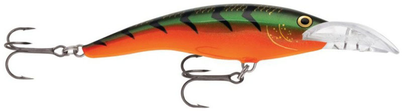 Воблер Rapala. SCRTD09-RDTSCRTD09-RDT Воблер Rapala. SCRTD09-RDTSCRTD09-RDTКомбинация широких резких колебаний хвостовой частью, характерных для легендарного Tail Dancer и движений мечущегося в панике малька, которые обеспечивает лопасть Scatter Lip, придает воблеру невероятный соблазн, перед которым хищник не может устоять. Прекрасно подходит для поиска рыбы на глубине, как троллингом, так и взаброс.