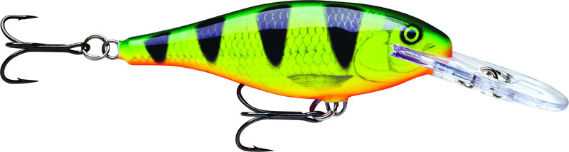 Воблер Rapala. SR09-FPSR09-FP Воблер Rapala. SR09-FPSR09-FPShad Rap - приманка, одинаково эффективна для троллинга и при ловле взаброс. Конструкция воблера позволяет добиться превосходного результата как при очень медленной, так и при очень быстрой скорости проводки.