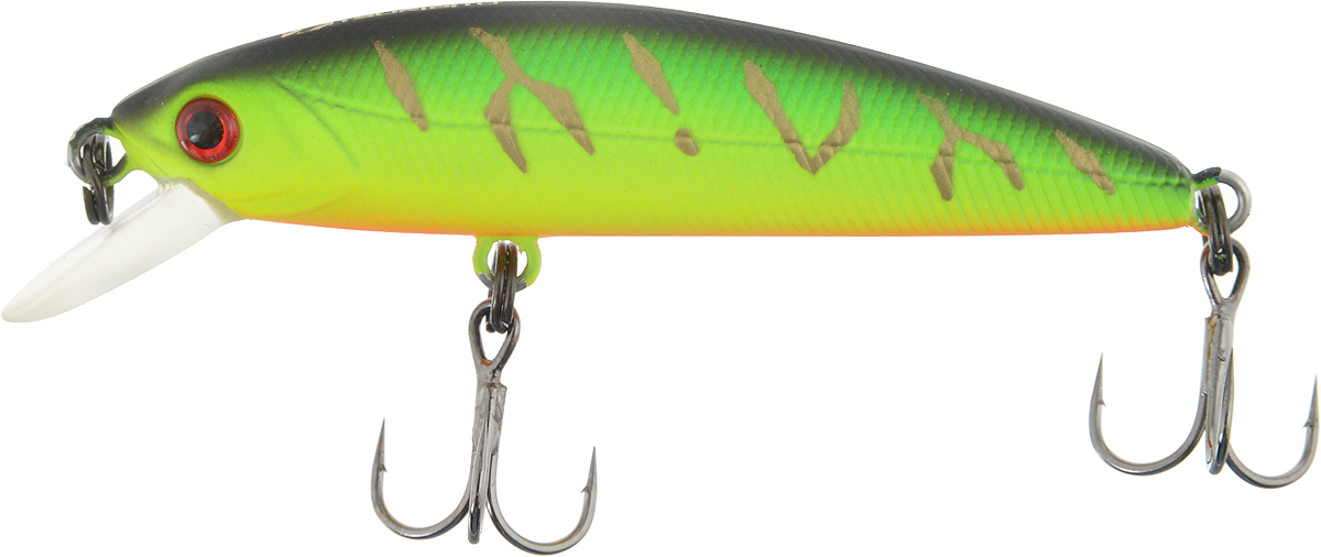 Воблер Tsuribito Minnow F, цвет 028, 50 мм72573 Воблер Tsuribito Minnow F, цвет 028, 50 мм72573Ну, кто не знает цурибитовские хиты? Dead Minnow, Pencil 47, Jerkbait, Deep Shaker, крэнки…Пришло время знакомиться с новинками.Три подгруппы линейки Tsuribito Minnow в размерах 35 мм., 42 мм., 50 мм. С этим именем были воблеры от 60 мм и больше (60, 80, 95, 110, 130 мм.). Теперь же семейство приросло меньшими форматами.Этот малек точь в точь как предыдущий 35-ый, только двумя неделями жизни позже – чуть откормившийся и подросший. Для спиннингистов же прирост 7 мм. и 0.5 грамма будет уже довольно ощутим: воблер становится чуть менее требовательным к деликатности снасти (толщине лески и ее материалу, к тесту и строю спиннинга). На проводке воблеры ведут себя все более «минношно», а дальность полета на одной и той же снасти несколько увеличивается по сравнению с меньшими собратьями. Один нюанс, на который как-то следует обратить внимание – это маленькие тройники Owner. К качеству нет никаких претензий. Но нужно понимать, что физиология рыб – штука важная, размер и форма рта, губастость или строение челюстей, по-разному будут контактировать с тройниками. Так что в некоторых случаях может и имеет смысл заранее переоснащать Tsuribito Minnow 42 на хорошие одинарники.