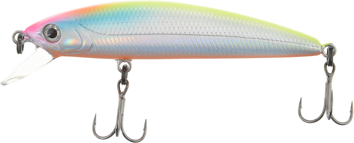 Воблер Tsuribito Minnow F, цвет 057, 60 мм24650 Воблер Tsuribito Minnow F, цвет 057, 60 мм24650Minnow 110F - отличный воблер для ловли на небольших глубинах и над зарослями травы, где часто охотится щука и другие хищники. Благодаря системе дальнего заброса с магнитом воблер очень хорошо летит при забросе, и устойчиво играет даже при проводке с рывками. Мощные тройники надёжно засекают рыбу при поклёвке. Все эти качества вместе с реалистичной игрой делают этот воблер отличным орудием для ловли крупного хищника.
