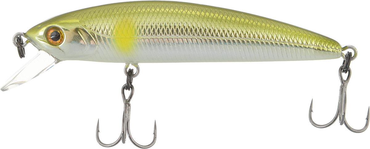 Воблер Tsuribito Minnow SP, цвет 009, 80 мм24595 Воблер Tsuribito Minnow SP, цвет 009, 80 мм24595Minnow 80SP - отличный воблер для ловли на небольших глубинах и над зарослями травы, где часто охотится щука и другие хищники. Благодаря системе дальнего заброса с магнитом воблер очень хорошо летит при забросе, и устойчиво играет даже при проводке с рывками. Мощные тройники надёжно засекают рыбу при поклёвке. Все эти качества вместе с реалистичной игрой делают этот воблер отличным орудием для ловли крупного хищника.