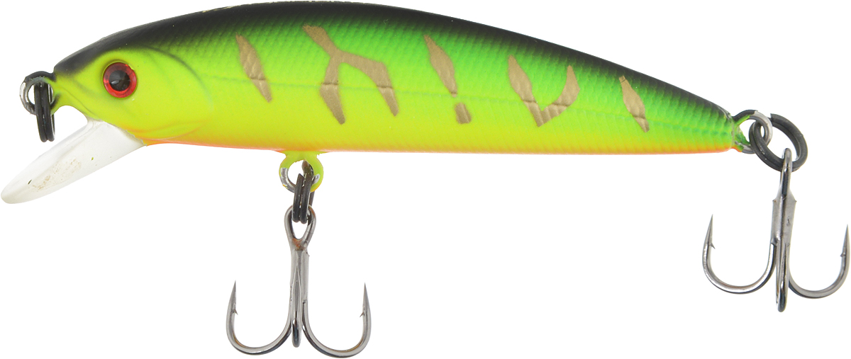 Воблер Tsuribito Minnow SS, цвет 028, 42 мм72512 Воблер Tsuribito Minnow SS, цвет 028, 42 мм72512Ну, кто не знает цурибитовские хиты? Dead Minnow, Pencil 47, Jerkbait, Deep Shaker, крэнки…Пришло время знакомиться с новинками.Три подгруппы линейки Tsuribito Minnow в размерах 35 мм., 42 мм., 50 мм. С этим именем были воблеры от 60 мм и больше (60, 80, 95, 110, 130 мм.). Теперь же семейство приросло меньшими форматами.Этот малек точь в точь как предыдущий 35-ый, только двумя неделями жизни позже – чуть откормившийся и подросший. Для спиннингистов же прирост 7 мм. и 0.5 грамма будет уже довольно ощутим: воблер становится чуть менее требовательным к деликатности снасти (толщине лески и ее материалу, к тесту и строю спиннинга). На проводке воблеры ведут себя все более «минношно», а дальность полета на одной и той же снасти несколько увеличивается по сравнению с меньшими собратьями. Один нюанс, на который как-то следует обратить внимание – это маленькие тройники Owner. К качеству нет никаких претензий. Но нужно понимать, что физиология рыб – штука важная, размер и форма рта, губастость или строение челюстей, по-разному будут контактировать с тройниками. Так что в некоторых случаях может и имеет смысл заранее переоснащать Tsuribito Minnow 42 на хорошие одинарники.