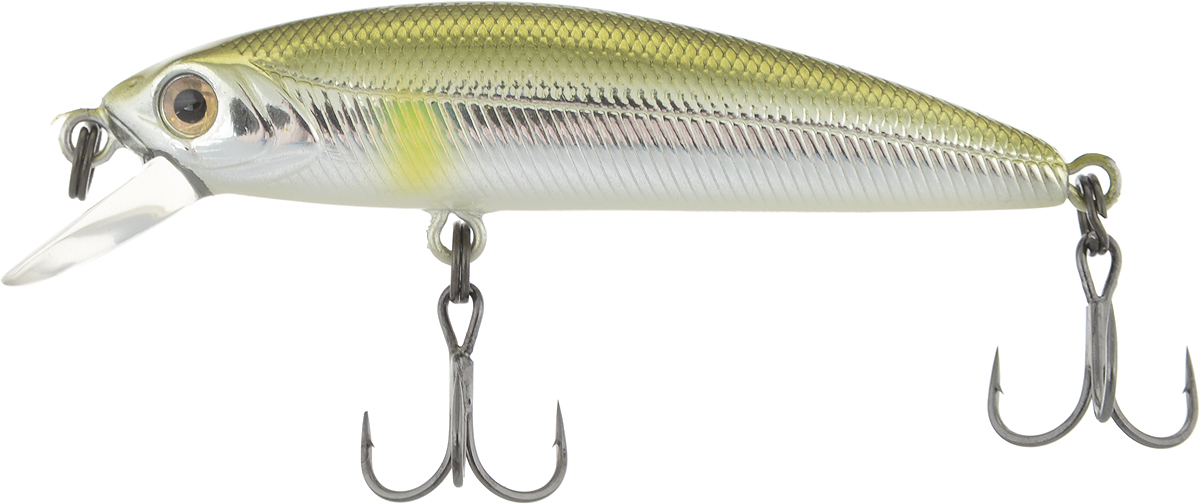Воблер Tsuribito Minnow SP, цвет 009, 50 мм72591 Воблер Tsuribito Minnow SP, цвет 009, 50 мм72591Ну, кто не знает цурибитовские хиты? Dead Minnow, Pencil 47, Jerkbait, Deep Shaker, крэнки…Пришло время знакомиться с новинками.Три подгруппы линейки Tsuribito Minnow в размерах 35 мм., 42 мм., 50 мм. С этим именем были воблеры от 60 мм и больше (60, 80, 95, 110, 130 мм.). Теперь же семейство приросло меньшими форматами.Этот малек точь в точь как предыдущий 35-ый, только двумя неделями жизни позже – чуть откормившийся и подросший. Для спиннингистов же прирост 7 мм. и 0.5 грамма будет уже довольно ощутим: воблер становится чуть менее требовательным к деликатности снасти (толщине лески и ее материалу, к тесту и строю спиннинга). На проводке воблеры ведут себя все более «минношно», а дальность полета на одной и той же снасти несколько увеличивается по сравнению с меньшими собратьями. Один нюанс, на который как-то следует обратить внимание – это маленькие тройники Owner. К качеству нет никаких претензий. Но нужно понимать, что физиология рыб – штука важная, размер и форма рта, губастость или строение челюстей, по-разному будут контактировать с тройниками. Так что в некоторых случаях может и имеет смысл заранее переоснащать Tsuribito Minnow 42 на хорошие одинарники.