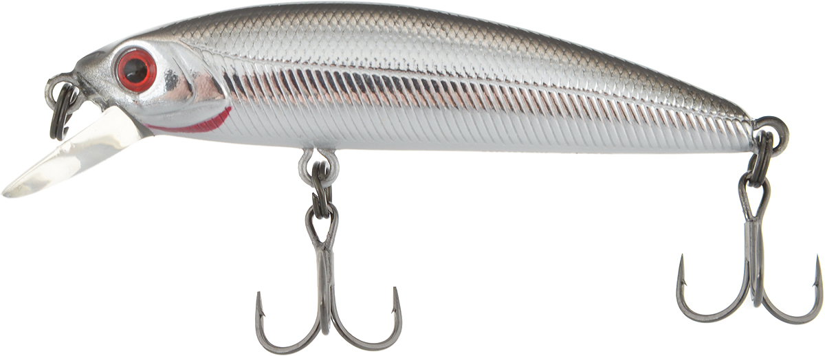 Воблер Tsuribito Minnow SP, цвет 011, 50 мм72592 Воблер Tsuribito Minnow SP, цвет 011, 50 мм72592Ну, кто не знает цурибитовские хиты? Dead Minnow, Pencil 47, Jerkbait, Deep Shaker, крэнки…Пришло время знакомиться с новинками.Три подгруппы линейки Tsuribito Minnow в размерах 35 мм., 42 мм., 50 мм. С этим именем были воблеры от 60 мм и больше (60, 80, 95, 110, 130 мм.). Теперь же семейство приросло меньшими форматами.Этот малек точь в точь как предыдущий 35-ый, только двумя неделями жизни позже – чуть откормившийся и подросший. Для спиннингистов же прирост 7 мм. и 0.5 грамма будет уже довольно ощутим: воблер становится чуть менее требовательным к деликатности снасти (толщине лески и ее материалу, к тесту и строю спиннинга). На проводке воблеры ведут себя все более «минношно», а дальность полета на одной и той же снасти несколько увеличивается по сравнению с меньшими собратьями. Один нюанс, на который как-то следует обратить внимание – это маленькие тройники Owner. К качеству нет никаких претензий. Но нужно понимать, что физиология рыб – штука важная, размер и форма рта, губастость или строение челюстей, по-разному будут контактировать с тройниками. Так что в некоторых случаях может и имеет смысл заранее переоснащать Tsuribito Minnow 42 на хорошие одинарники.