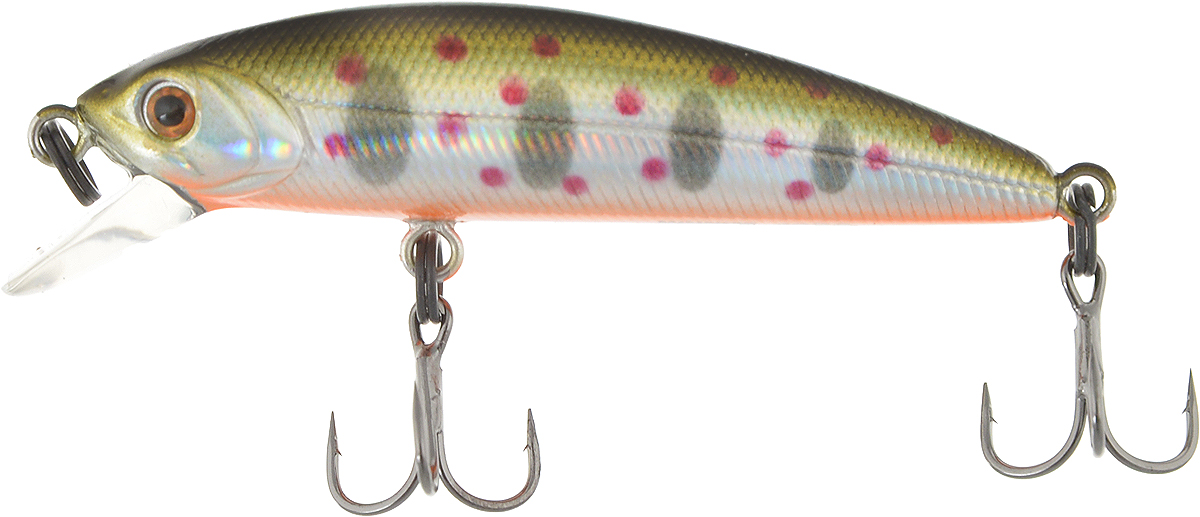 Воблер Tsuribito Minnow SS, цвет 050, 42 мм72517 Воблер Tsuribito Minnow SS, цвет 050, 42 мм72517Ну, кто не знает цурибитовские хиты? Dead Minnow, Pencil 47, Jerkbait, Deep Shaker, крэнки…Пришло время знакомиться с новинками.Три подгруппы линейки Tsuribito Minnow в размерах 35 мм., 42 мм., 50 мм. С этим именем были воблеры от 60 мм и больше (60, 80, 95, 110, 130 мм.). Теперь же семейство приросло меньшими форматами.Этот малек точь в точь как предыдущий 35-ый, только двумя неделями жизни позже – чуть откормившийся и подросший. Для спиннингистов же прирост 7 мм. и 0.5 грамма будет уже довольно ощутим: воблер становится чуть менее требовательным к деликатности снасти (толщине лески и ее материалу, к тесту и строю спиннинга). На проводке воблеры ведут себя все более «минношно», а дальность полета на одной и той же снасти несколько увеличивается по сравнению с меньшими собратьями. Один нюанс, на который как-то следует обратить внимание – это маленькие тройники Owner. К качеству нет никаких претензий. Но нужно понимать, что физиология рыб – штука важная, размер и форма рта, губастость или строение челюстей, по-разному будут контактировать с тройниками. Так что в некоторых случаях может и имеет смысл заранее переоснащать Tsuribito Minnow 42 на хорошие одинарники.