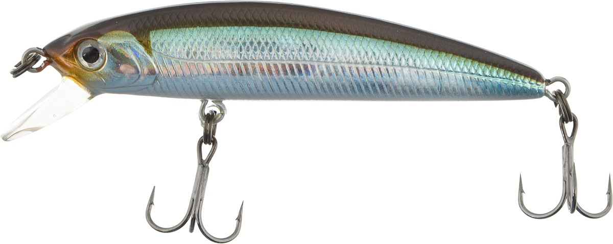 Воблер Tsuribito Minnow F, цвет 005, 60 мм24638 Воблер Tsuribito Minnow F, цвет 005, 60 мм24638Minnow 110F - отличный воблер для ловли на небольших глубинах и над зарослями травы, где часто охотится щука и другие хищники. Благодаря системе дальнего заброса с магнитом воблер очень хорошо летит при забросе, и устойчиво играет даже при проводке с рывками. Мощные тройники надёжно засекают рыбу при поклёвке. Все эти качества вместе с реалистичной игрой делают этот воблер отличным орудием для ловли крупного хищника.