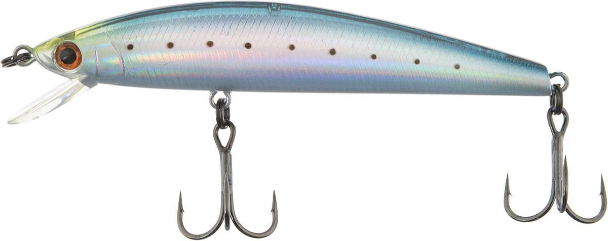 Воблер Tsuribito Minnow F, цвет 060, 80 мм24582 Воблер Tsuribito Minnow F, цвет 060, 80 мм24582Minnow 80SP - отличный воблер для ловли на небольших глубинах и над зарослями травы, где часто охотится щука и другие хищники. Благодаря системе дальнего заброса с магнитом воблер очень хорошо летит при забросе, и устойчиво играет даже при проводке с рывками. Мощные тройники надёжно засекают рыбу при поклёвке. Все эти качества вместе с реалистичной игрой делают этот воблер отличным орудием для ловли крупного хищника.