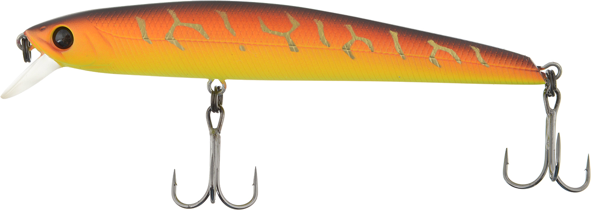 Воблер Tsuribito Smash Minnow 90SP, цвет: желтый, оранжевый (029), длина 9 см, 8 г45314 Воблер Tsuribito Smash Minnow 90SP, цвет: желтый, оранжевый (029), длина 9 см, 8 г45314Классический минноу-воблер Tsuribito Smash Minnow 90SP, выполненный из высококачественного пластика и металла, предназначен для ловли щуки на мелководье. Данная модель обладает широкой и плавной игрой, что максимально привлекает пятнистых хищниц. Благодаря шарикам внутри воблера, приманка создает колебания в двух плоскостях, что придает ей наиболее реалистичное поведение.