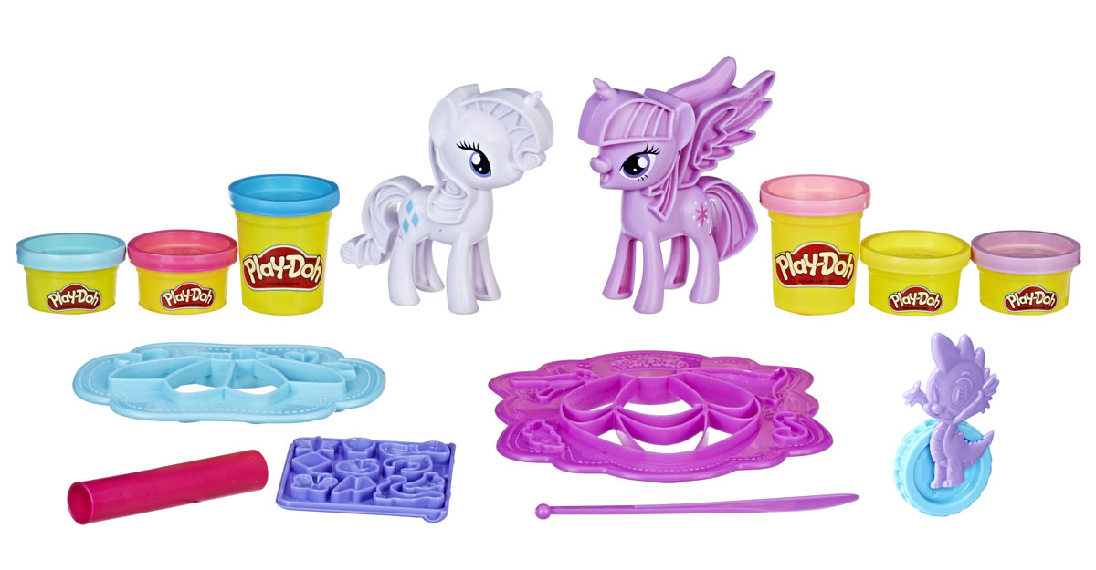 Play-Doh Набор для лепки Принцесса Твайлайт Спаркл и Рарити Модное развлечение