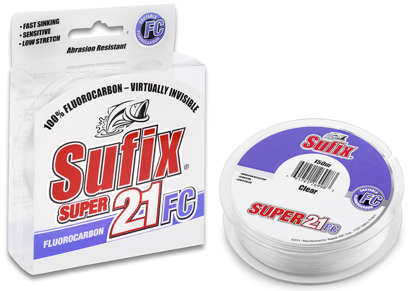 Леска Sufix Super 21 Fluorocarbon, 0,20 мм, 150 м, 3,2 кг + кусачки RCDMCDS1IN022524B2S Леска Sufix Super 21 Fluorocarbon, 0,20 мм, 150 м, 3,2 кг + кусачки RCDMCDS1IN022524B2SSufix Super 21 FC 150 м - новейший флюорокарбон, задуманный производителем для использования в качестве основной лески на вашей снасти. Но также может быть использован как поводочный флюр в выгодной большой размотке для часто ловящих рыболовов. Невидимый, низкорастяжимый, суперпрочный, быстротонущий, легко привязывается. Выпускается в диапазоне 0.14 mm - 0.60 mm с соответствущей разрывной нагрузкой 1.4 kg - 18.0 kg.Цвета Clear, Lo-Vis Pink