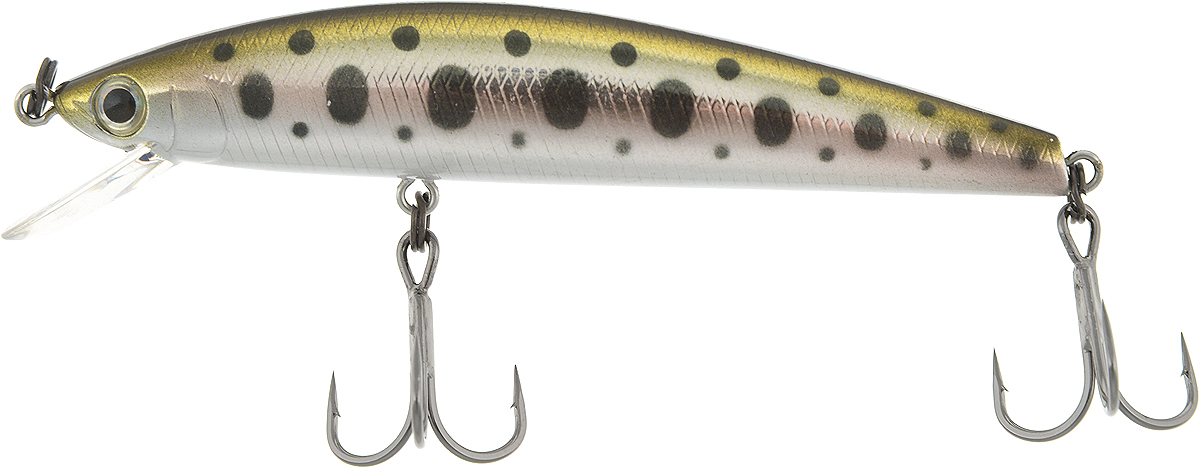 Воблер Tsuribito Minnow SP, цвет 053, 80 мм24603 Воблер Tsuribito Minnow SP, цвет 053, 80 мм24603Minnow 80SP - отличный воблер для ловли на небольших глубинах и над зарослями травы, где часто охотится щука и другие хищники. Благодаря системе дальнего заброса с магнитом воблер очень хорошо летит при забросе, и устойчиво играет даже при проводке с рывками. Мощные тройники надёжно засекают рыбу при поклёвке. Все эти качества вместе с реалистичной игрой делают этот воблер отличным орудием для ловли крупного хищника.