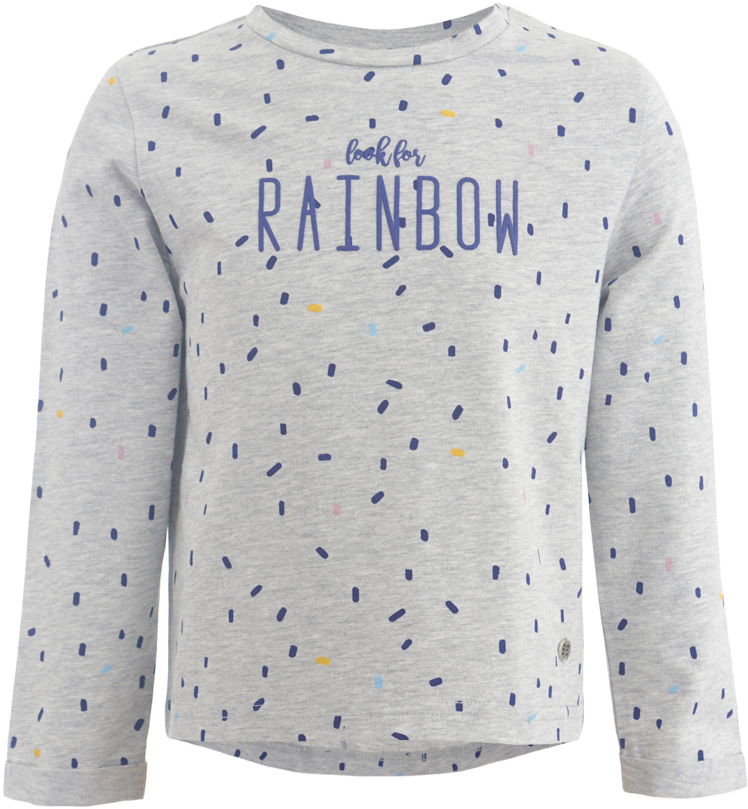 Футболка с длинным рукавом для девочки Button Blue, цвет: серый. 217BBGC12041913. Размер 158, 13 лет217BBGC12041913 Футболка с длинным рукавом для девочки Button Blue, цвет: серый. 217BBGC12041913. Размер 158, 13 лет217BBGC12041913Детская футболка с длинным рукавом - основная составляющая осенне-зимнего гардероба. Свободная футболка с рисунком выглядит ярко, свежо и привлекательно. Дети быстро растут и часто меняют свои вкусовые предпочтения, поэтому всем практичным родителям надо приобретать детские футболки недорого, чтобы обеспечить ребенку должное разнообразие. Если вы хотите купить недорогую детскую футболку отличного качества, модель от Button Blue - прекрасный вариант. Вместе с футболкой вы приобретете комфорт и возможность экспериментировать, создавая модные многослойные решения.