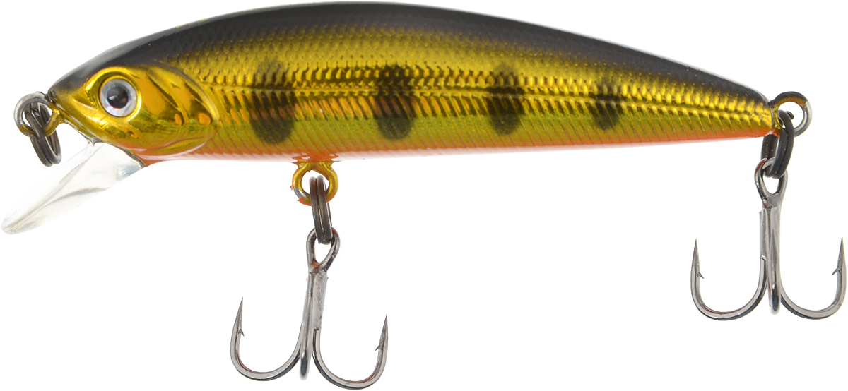 Воблер Tsuribito Minnow SP, цвет 052, 42 мм72538 Воблер Tsuribito Minnow SP, цвет 052, 42 мм72538Ну, кто не знает цурибитовские хиты? Dead Minnow, Pencil 47, Jerkbait, Deep Shaker, крэнки…Пришло время знакомиться с новинками.Три подгруппы линейки Tsuribito Minnow в размерах 35 мм., 42 мм., 50 мм. С этим именем были воблеры от 60 мм и больше (60, 80, 95, 110, 130 мм.). Теперь же семейство приросло меньшими форматами.Этот малек точь в точь как предыдущий 35-ый, только двумя неделями жизни позже – чуть откормившийся и подросший. Для спиннингистов же прирост 7 мм. и 0.5 грамма будет уже довольно ощутим: воблер становится чуть менее требовательным к деликатности снасти (толщине лески и ее материалу, к тесту и строю спиннинга). На проводке воблеры ведут себя все более «минношно», а дальность полета на одной и той же снасти несколько увеличивается по сравнению с меньшими собратьями. Один нюанс, на который как-то следует обратить внимание – это маленькие тройники Owner. К качеству нет никаких претензий. Но нужно понимать, что физиология рыб – штука важная, размер и форма рта, губастость или строение челюстей, по-разному будут контактировать с тройниками. Так что в некоторых случаях может и имеет смысл заранее переоснащать Tsuribito Minnow 42 на хорошие одинарники.
