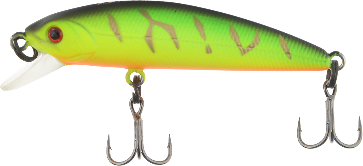 Воблер Tsuribito Minnow F, цвет 028, 42 мм72553 Воблер Tsuribito Minnow F, цвет 028, 42 мм72553Ну, кто не знает цурибитовские хиты? Dead Minnow, Pencil 47, Jerkbait, Deep Shaker, крэнки…Пришло время знакомиться с новинками.Три подгруппы линейки Tsuribito Minnow в размерах 35 мм., 42 мм., 50 мм. С этим именем были воблеры от 60 мм и больше (60, 80, 95, 110, 130 мм.). Теперь же семейство приросло меньшими форматами.Этот малек точь в точь как предыдущий 35-ый, только двумя неделями жизни позже – чуть откормившийся и подросший. Для спиннингистов же прирост 7 мм. и 0.5 грамма будет уже довольно ощутим: воблер становится чуть менее требовательным к деликатности снасти (толщине лески и ее материалу, к тесту и строю спиннинга). На проводке воблеры ведут себя все более «минношно», а дальность полета на одной и той же снасти несколько увеличивается по сравнению с меньшими собратьями. Один нюанс, на который как-то следует обратить внимание – это маленькие тройники Owner. К качеству нет никаких претензий. Но нужно понимать, что физиология рыб – штука важная, размер и форма рта, губастость или строение челюстей, по-разному будут контактировать с тройниками. Так что в некоторых случаях может и имеет смысл заранее переоснащать Tsuribito Minnow 42 на хорошие одинарники.