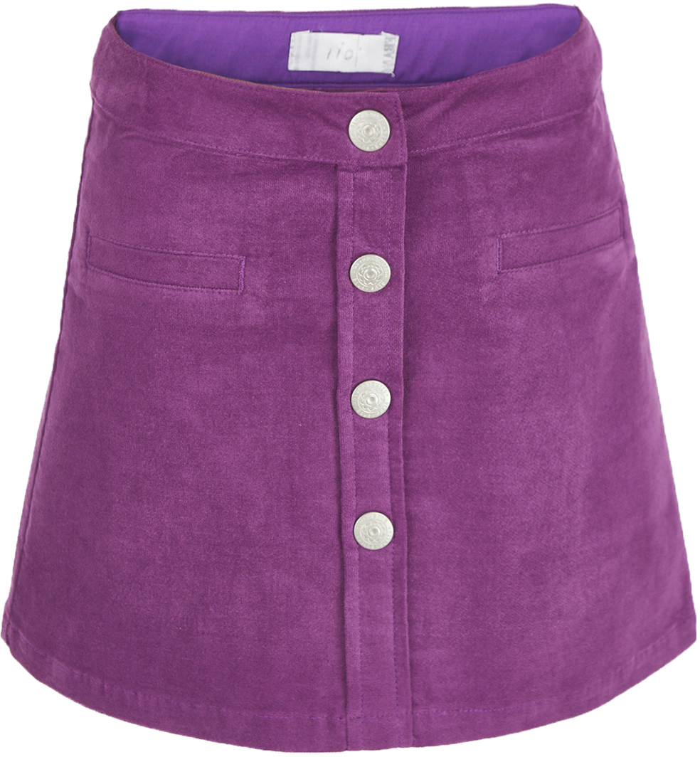 Юбка для девочки Button Blue, цвет: сиреневый. 217BBGC61013100. Размер 158, 13 лет217BBGC61013100 Юбка для девочки Button Blue, цвет: сиреневый. 217BBGC61013100. Размер 158, 13 лет217BBGC61013100Какой должна быть юбка на каждый день? Модной, удобной, практичной! Именно такая юбка для девочки из мягкого вельвета сделает каждый день ребенка комфортным! Оптимальная длина, трапециевидный силуэт, популярная застежка на кнопки делают юбку очень удобной и для дома, и для детского сада, и для прогулок на свежем воздухе. Вы по-прежнему считаете, что недорогие детские юбки не могут выглядеть привлекательно? Юбка от Button Blue убедит вас в обратном!