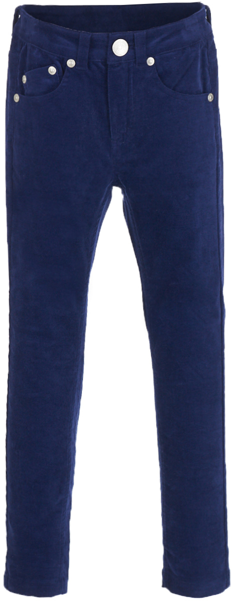 Брюки для девочки Button Blue, цвет: темно-синий. 217BBGC63021000. Размер 146, 11 лет217BBGC63021000 Брюки для девочки Button Blue, цвет: темно-синий. 217BBGC63021000. Размер 146, 11 лет217BBGC63021000Какими должны быть модные брюки для девочки? Дети быстро растут и часто меняют свои предпочтения, поэтому всем практичным родителям надо приобретать детские брюки недорого, чтобы обеспечить ребенку должное разнообразие. Детские демисезонные брюки из мягкого велюра - хит осенне-зимнего сезона! Велюровые брюки подарят комфорт и свободу движений. С рубашкой, туникой, толстовкой они составят отличный комплект. Если вы хотите купить брюки для комфорта и хорошего настроения ребенка, цветные брюки от Button Blue - отличный выбор!