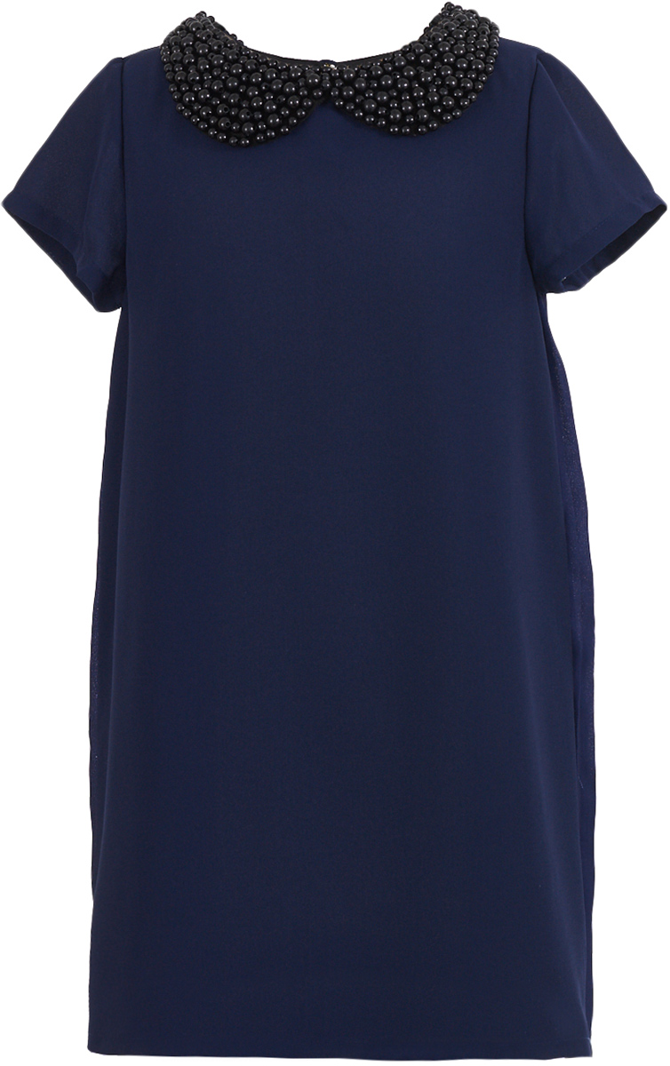 Платье для девочки Button Blue, цвет: темно-синий. 217BBGP25021000. Размер 98, 3 года