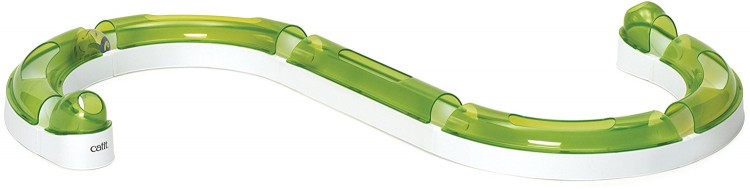 Игрушка для кошек Catit Игровая дорожка. Senses 2.0, волнистая43155W Игрушка для кошек Catit Игровая дорожка. Senses 2.0, волнистая43155WИгрушка для кошек Catit Игровая дорожка. Senses 2.0 развивает зрение, слух и осязание. Шарики в дорожке движутся на скорости, подъемы и спуски на трассе создают эффект американских горок, которые привлекают внимание кошки. Игрушка развлекает, привлекает кошку, развивает осязание, слух и зрение, побуждает к активным движениям. Из нескольких дорожек можно собрать комплекс.В комплект включен специальный утяжеленный сине-зеленый шарик.Длина прямой секции: 24,5 см.Длина изогнутых секций: 29 см.Диаметр шара: 4 см.Количество секций: 7.