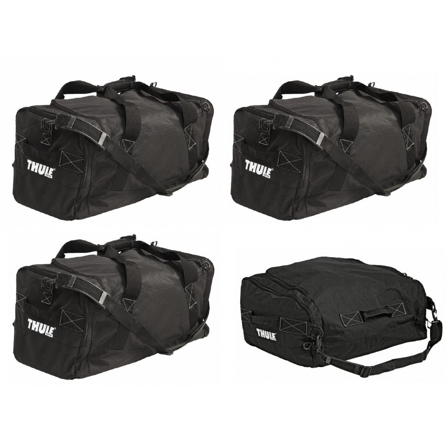 Набор сумок Thule Go Pack Set, 4 шт. 80068006 Набор сумок Thule Go Pack Set, 4 шт. 80068006Набор сумок Thule Go Pack Set состоит из трех сумок GoPack 8002 и одной сумки GoPack Nose 8001. Сумки специально предназначены для размещения в передней части грузовых боксов. Изделия имеют защитные резиновые подкладки в углах. Наплечные ремни и ручки делают сумки более удобными при переноске. Все сумки имеют один большой карман и по два боковых.Размер сумок GoPack 8002: 61 х 33 х 31 см.Размер сумки GoPack Nose 8001: 61 х 42 х 28 см.