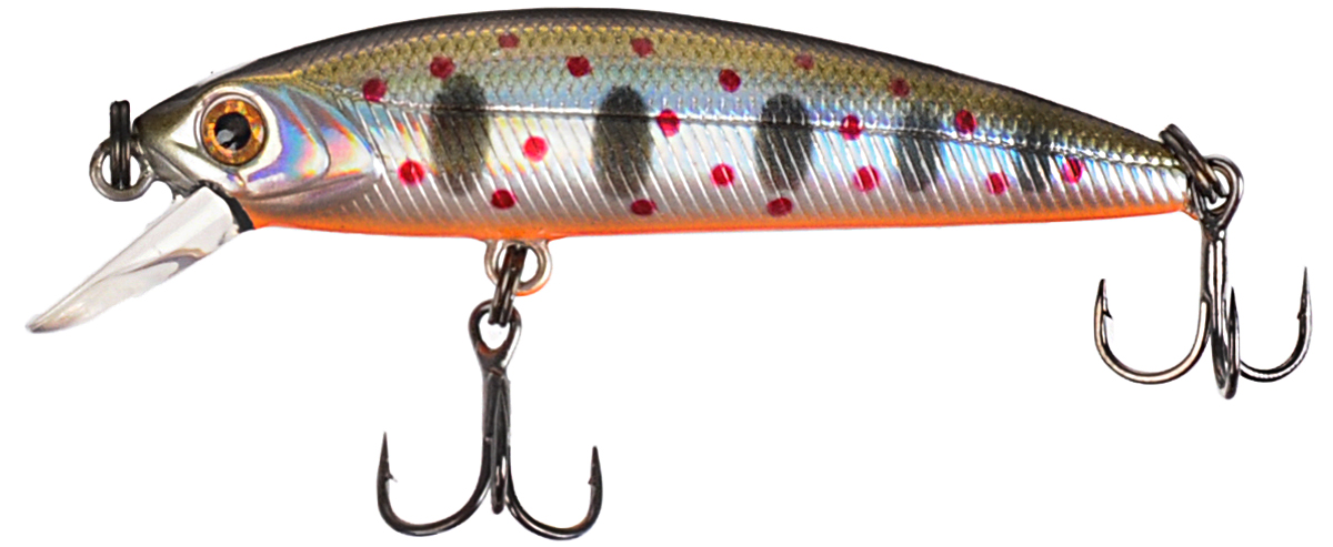 Воблер Tsuribito Minnow F, цвет 050, 50 мм72577 Воблер Tsuribito Minnow F, цвет 050, 50 мм72577Ну, кто не знает цурибитовские хиты? Dead Minnow, Pencil 47, Jerkbait, Deep Shaker, крэнки…Пришло время знакомиться с новинками.Три подгруппы линейки Tsuribito Minnow в размерах 35 мм., 42 мм., 50 мм. С этим именем были воблеры от 60 мм и больше (60, 80, 95, 110, 130 мм.). Теперь же семейство приросло меньшими форматами.Этот малек точь в точь как предыдущий 35-ый, только двумя неделями жизни позже – чуть откормившийся и подросший. Для спиннингистов же прирост 7 мм. и 0.5 грамма будет уже довольно ощутим: воблер становится чуть менее требовательным к деликатности снасти (толщине лески и ее материалу, к тесту и строю спиннинга). На проводке воблеры ведут себя все более «минношно», а дальность полета на одной и той же снасти несколько увеличивается по сравнению с меньшими собратьями. Один нюанс, на который как-то следует обратить внимание – это маленькие тройники Owner. К качеству нет никаких претензий. Но нужно понимать, что физиология рыб – штука важная, размер и форма рта, губастость или строение челюстей, по-разному будут контактировать с тройниками. Так что в некоторых случаях может и имеет смысл заранее переоснащать Tsuribito Minnow 42 на хорошие одинарники.