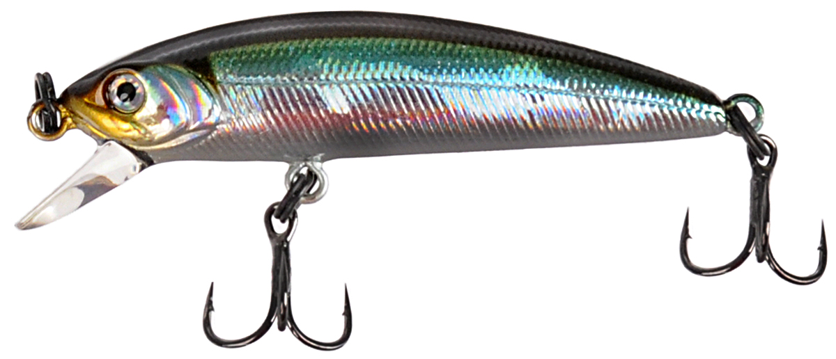Воблер Tsuribito Minnow SS, цвет 005, 42 мм72508 Воблер Tsuribito Minnow SS, цвет 005, 42 мм72508Ну, кто не знает цурибитовские хиты? Dead Minnow, Pencil 47, Jerkbait, Deep Shaker, крэнки…Пришло время знакомиться с новинками.Три подгруппы линейки Tsuribito Minnow в размерах 35 мм., 42 мм., 50 мм. С этим именем были воблеры от 60 мм и больше (60, 80, 95, 110, 130 мм.). Теперь же семейство приросло меньшими форматами.Этот малек точь в точь как предыдущий 35-ый, только двумя неделями жизни позже – чуть откормившийся и подросший. Для спиннингистов же прирост 7 мм. и 0.5 грамма будет уже довольно ощутим: воблер становится чуть менее требовательным к деликатности снасти (толщине лески и ее материалу, к тесту и строю спиннинга). На проводке воблеры ведут себя все более «минношно», а дальность полета на одной и той же снасти несколько увеличивается по сравнению с меньшими собратьями. Один нюанс, на который как-то следует обратить внимание – это маленькие тройники Owner. К качеству нет никаких претензий. Но нужно понимать, что физиология рыб – штука важная, размер и форма рта, губастость или строение челюстей, по-разному будут контактировать с тройниками. Так что в некоторых случаях может и имеет смысл заранее переоснащать Tsuribito Minnow 42 на хорошие одинарники.