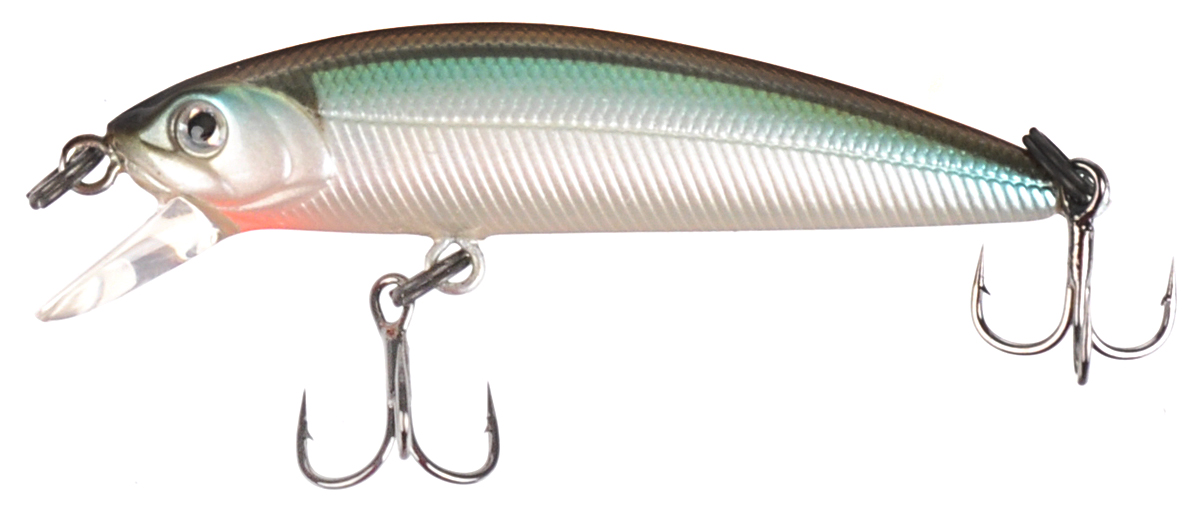 Воблер Tsuribito Minnow F, цвет 541, 42 мм72568 Воблер Tsuribito Minnow F, цвет 541, 42 мм72568Ну, кто не знает цурибитовские хиты? Dead Minnow, Pencil 47, Jerkbait, Deep Shaker, крэнки…Пришло время знакомиться с новинками.Три подгруппы линейки Tsuribito Minnow в размерах 35 мм., 42 мм., 50 мм. С этим именем были воблеры от 60 мм и больше (60, 80, 95, 110, 130 мм.). Теперь же семейство приросло меньшими форматами.Этот малек точь в точь как предыдущий 35-ый, только двумя неделями жизни позже – чуть откормившийся и подросший. Для спиннингистов же прирост 7 мм. и 0.5 грамма будет уже довольно ощутим: воблер становится чуть менее требовательным к деликатности снасти (толщине лески и ее материалу, к тесту и строю спиннинга). На проводке воблеры ведут себя все более «минношно», а дальность полета на одной и той же снасти несколько увеличивается по сравнению с меньшими собратьями. Один нюанс, на который как-то следует обратить внимание – это маленькие тройники Owner. К качеству нет никаких претензий. Но нужно понимать, что физиология рыб – штука важная, размер и форма рта, губастость или строение челюстей, по-разному будут контактировать с тройниками. Так что в некоторых случаях может и имеет смысл заранее переоснащать Tsuribito Minnow 42 на хорошие одинарники.