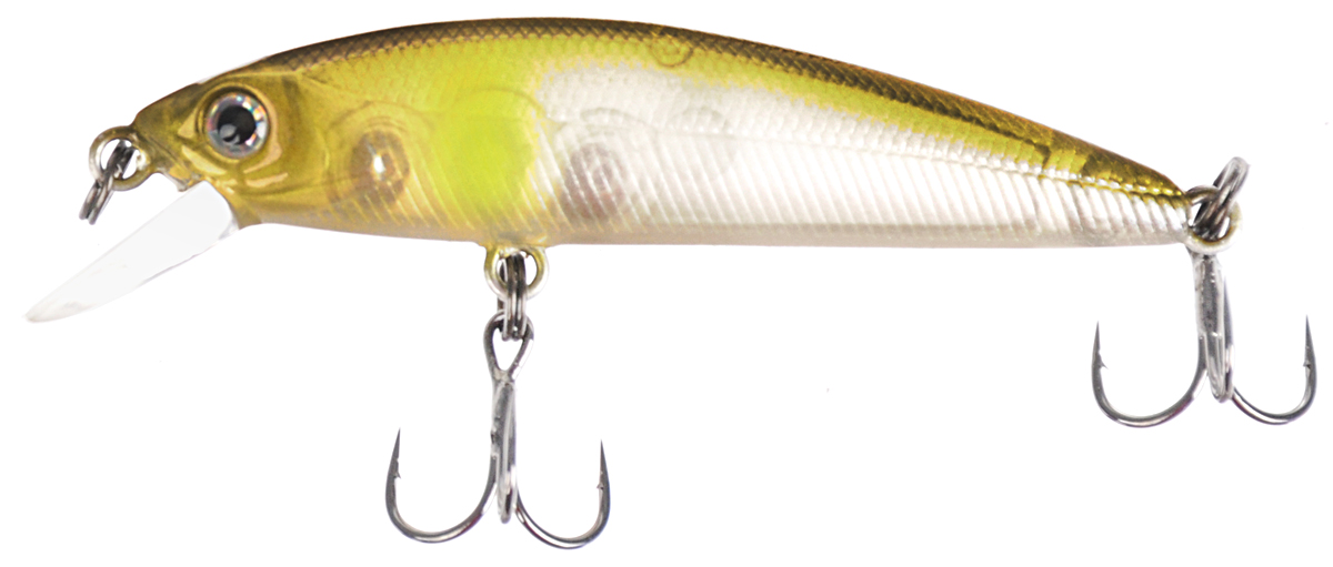 Воблер Tsuribito Minnow F, цвет 066, 50 мм72583 Воблер Tsuribito Minnow F, цвет 066, 50 мм72583Ну, кто не знает цурибитовские хиты? Dead Minnow, Pencil 47, Jerkbait, Deep Shaker, крэнки…Пришло время знакомиться с новинками.Три подгруппы линейки Tsuribito Minnow в размерах 35 мм., 42 мм., 50 мм. С этим именем были воблеры от 60 мм и больше (60, 80, 95, 110, 130 мм.). Теперь же семейство приросло меньшими форматами.Этот малек точь в точь как предыдущий 35-ый, только двумя неделями жизни позже – чуть откормившийся и подросший. Для спиннингистов же прирост 7 мм. и 0.5 грамма будет уже довольно ощутим: воблер становится чуть менее требовательным к деликатности снасти (толщине лески и ее материалу, к тесту и строю спиннинга). На проводке воблеры ведут себя все более «минношно», а дальность полета на одной и той же снасти несколько увеличивается по сравнению с меньшими собратьями. Один нюанс, на который как-то следует обратить внимание – это маленькие тройники Owner. К качеству нет никаких претензий. Но нужно понимать, что физиология рыб – штука важная, размер и форма рта, губастость или строение челюстей, по-разному будут контактировать с тройниками. Так что в некоторых случаях может и имеет смысл заранее переоснащать Tsuribito Minnow 42 на хорошие одинарники.