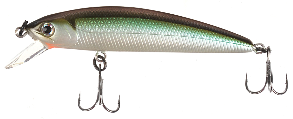 Воблер Tsuribito Minnow F, цвет 541, 60 мм24657 Воблер Tsuribito Minnow F, цвет 541, 60 мм24657Minnow 110F - отличный воблер для ловли на небольших глубинах и над зарослями травы, где часто охотится щука и другие хищники. Благодаря системе дальнего заброса с магнитом воблер очень хорошо летит при забросе, и устойчиво играет даже при проводке с рывками. Мощные тройники надёжно засекают рыбу при поклёвке. Все эти качества вместе с реалистичной игрой делают этот воблер отличным орудием для ловли крупного хищника.