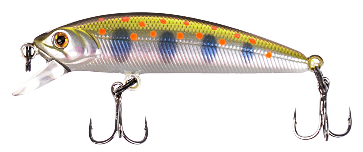 Воблер Tsuribito Minnow SP, цвет 539, 42 мм72546 Воблер Tsuribito Minnow SP, цвет 539, 42 мм72546Ну, кто не знает цурибитовские хиты? Dead Minnow, Pencil 47, Jerkbait, Deep Shaker, крэнки…Пришло время знакомиться с новинками.Три подгруппы линейки Tsuribito Minnow в размерах 35 мм., 42 мм., 50 мм. С этим именем были воблеры от 60 мм и больше (60, 80, 95, 110, 130 мм.). Теперь же семейство приросло меньшими форматами.Этот малек точь в точь как предыдущий 35-ый, только двумя неделями жизни позже – чуть откормившийся и подросший. Для спиннингистов же прирост 7 мм. и 0.5 грамма будет уже довольно ощутим: воблер становится чуть менее требовательным к деликатности снасти (толщине лески и ее материалу, к тесту и строю спиннинга). На проводке воблеры ведут себя все более «минношно», а дальность полета на одной и той же снасти несколько увеличивается по сравнению с меньшими собратьями. Один нюанс, на который как-то следует обратить внимание – это маленькие тройники Owner. К качеству нет никаких претензий. Но нужно понимать, что физиология рыб – штука важная, размер и форма рта, губастость или строение челюстей, по-разному будут контактировать с тройниками. Так что в некоторых случаях может и имеет смысл заранее переоснащать Tsuribito Minnow 42 на хорошие одинарники.