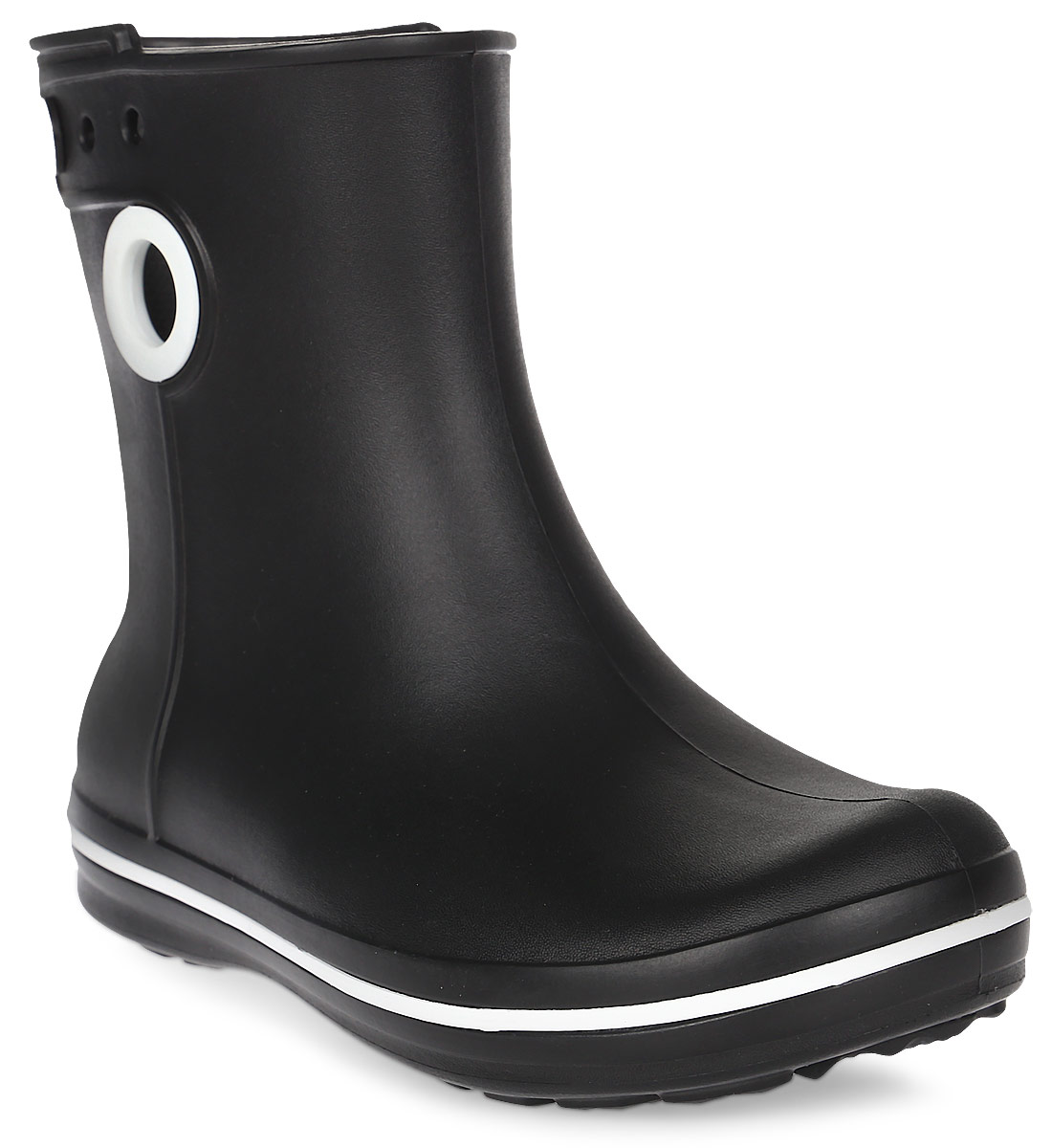 Полусапоги резиновые женские Crocs Jaunt Shorty Boot, цвет: черный. 15769-001. Размер 8 (38)