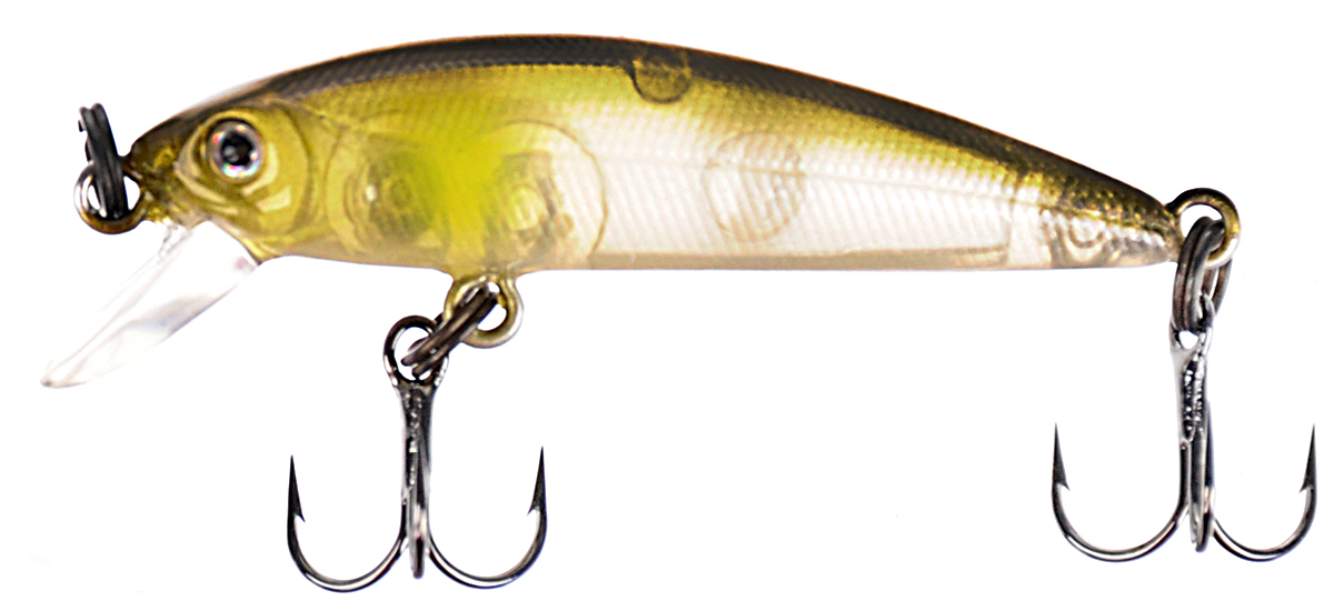 Воблер Tsuribito Minnow SS, цвет 066, 35 мм70643 Воблер Tsuribito Minnow SS, цвет 066, 35 мм70643Ну, кто не знает цурибитовские хиты? Dead Minnow, Pencil 47, Jerkbait, Deep Shaker, крэнки…Пришло время знакомиться с новинками. Три подгруппы линейки Tsuribito Minnow в размерах 35 мм., 42 мм., 50 мм. С этим именем были воблеры от 60 мм и больше (60, 80, 95, 110, 130 мм.). Теперь же семейство приросло меньшими форматами.У этих малышек почти крэнковой отчетливость движений! Что же до самих воблеров Tsuribito Minnow 35, то выполнены они, конечно же, с большой ответственностью, деталировкой, да и на цвета пожаловаться никак нельзя.У этих малышек почти крэнковой отчетливость движений! Что же до самих воблеров Tsuribito Minnow 35, то выполнены они, конечно же, с большой ответственностью, деталировкой, да и на цвета пожаловаться никак нельзя.Один нюанс, на который как-то следует обратить внимание – это маленькие тройники Owner. К качеству нет никаких претензий. Но нужно понимать, что физиология рыб – штука важная, размер и форма рта, губастость или строение челюстей, по-разному будут контактировать с тройниками. Так что в некоторых случаях может и имеет смысл заранее переоснащать Tsuribito Minnow 35 на хорошие одинарники. Ллюбители ультралайта точно будут в восторге от Tsuribito Minnow 35.