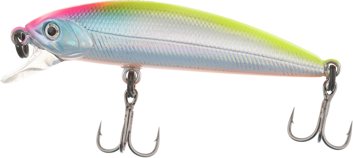 Воблер Tsuribito Minnow F, цвет 057, 42 мм72561 Воблер Tsuribito Minnow F, цвет 057, 42 мм72561Ну, кто не знает цурибитовские хиты? Dead Minnow, Pencil 47, Jerkbait, Deep Shaker, крэнки…Пришло время знакомиться с новинками.Три подгруппы линейки Tsuribito Minnow в размерах 35 мм., 42 мм., 50 мм. С этим именем были воблеры от 60 мм и больше (60, 80, 95, 110, 130 мм.). Теперь же семейство приросло меньшими форматами.Этот малек точь в точь как предыдущий 35-ый, только двумя неделями жизни позже – чуть откормившийся и подросший. Для спиннингистов же прирост 7 мм. и 0.5 грамма будет уже довольно ощутим: воблер становится чуть менее требовательным к деликатности снасти (толщине лески и ее материалу, к тесту и строю спиннинга). На проводке воблеры ведут себя все более «минношно», а дальность полета на одной и той же снасти несколько увеличивается по сравнению с меньшими собратьями. Один нюанс, на который как-то следует обратить внимание – это маленькие тройники Owner. К качеству нет никаких претензий. Но нужно понимать, что физиология рыб – штука важная, размер и форма рта, губастость или строение челюстей, по-разному будут контактировать с тройниками. Так что в некоторых случаях может и имеет смысл заранее переоснащать Tsuribito Minnow 42 на хорошие одинарники.