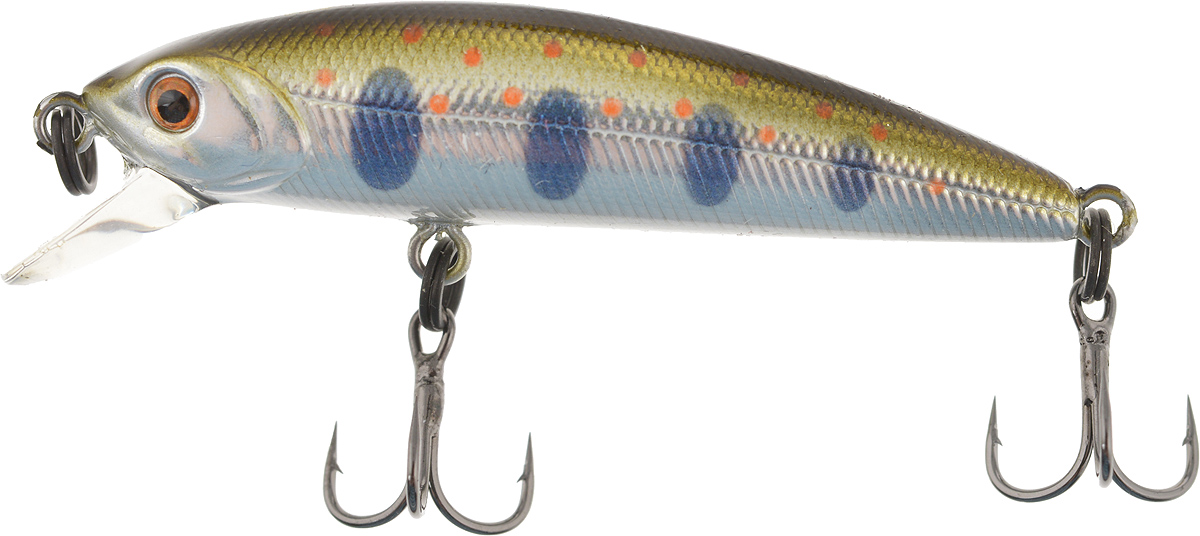 Воблер Tsuribito Minnow F, цвет 539, 42 мм72566 Воблер Tsuribito Minnow F, цвет 539, 42 мм72566Ну, кто не знает цурибитовские хиты? Dead Minnow, Pencil 47, Jerkbait, Deep Shaker, крэнки…Пришло время знакомиться с новинками.Три подгруппы линейки Tsuribito Minnow в размерах 35 мм., 42 мм., 50 мм. С этим именем были воблеры от 60 мм и больше (60, 80, 95, 110, 130 мм.). Теперь же семейство приросло меньшими форматами.Этот малек точь в точь как предыдущий 35-ый, только двумя неделями жизни позже – чуть откормившийся и подросший. Для спиннингистов же прирост 7 мм. и 0.5 грамма будет уже довольно ощутим: воблер становится чуть менее требовательным к деликатности снасти (толщине лески и ее материалу, к тесту и строю спиннинга). На проводке воблеры ведут себя все более «минношно», а дальность полета на одной и той же снасти несколько увеличивается по сравнению с меньшими собратьями. Один нюанс, на который как-то следует обратить внимание – это маленькие тройники Owner. К качеству нет никаких претензий. Но нужно понимать, что физиология рыб – штука важная, размер и форма рта, губастость или строение челюстей, по-разному будут контактировать с тройниками. Так что в некоторых случаях может и имеет смысл заранее переоснащать Tsuribito Minnow 42 на хорошие одинарники.