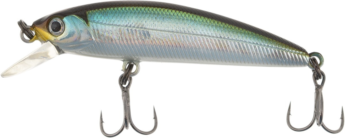 Воблер Tsuribito Minnow F, цвет 005, 50 мм72569 Воблер Tsuribito Minnow F, цвет 005, 50 мм72569Ну, кто не знает цурибитовские хиты? Dead Minnow, Pencil 47, Jerkbait, Deep Shaker, крэнки…Пришло время знакомиться с новинками.Три подгруппы линейки Tsuribito Minnow в размерах 35 мм., 42 мм., 50 мм. С этим именем были воблеры от 60 мм и больше (60, 80, 95, 110, 130 мм.). Теперь же семейство приросло меньшими форматами.Этот малек точь в точь как предыдущий 35-ый, только двумя неделями жизни позже – чуть откормившийся и подросший. Для спиннингистов же прирост 7 мм. и 0.5 грамма будет уже довольно ощутим: воблер становится чуть менее требовательным к деликатности снасти (толщине лески и ее материалу, к тесту и строю спиннинга). На проводке воблеры ведут себя все более «минношно», а дальность полета на одной и той же снасти несколько увеличивается по сравнению с меньшими собратьями. Один нюанс, на который как-то следует обратить внимание – это маленькие тройники Owner. К качеству нет никаких претензий. Но нужно понимать, что физиология рыб – штука важная, размер и форма рта, губастость или строение челюстей, по-разному будут контактировать с тройниками. Так что в некоторых случаях может и имеет смысл заранее переоснащать Tsuribito Minnow 42 на хорошие одинарники.