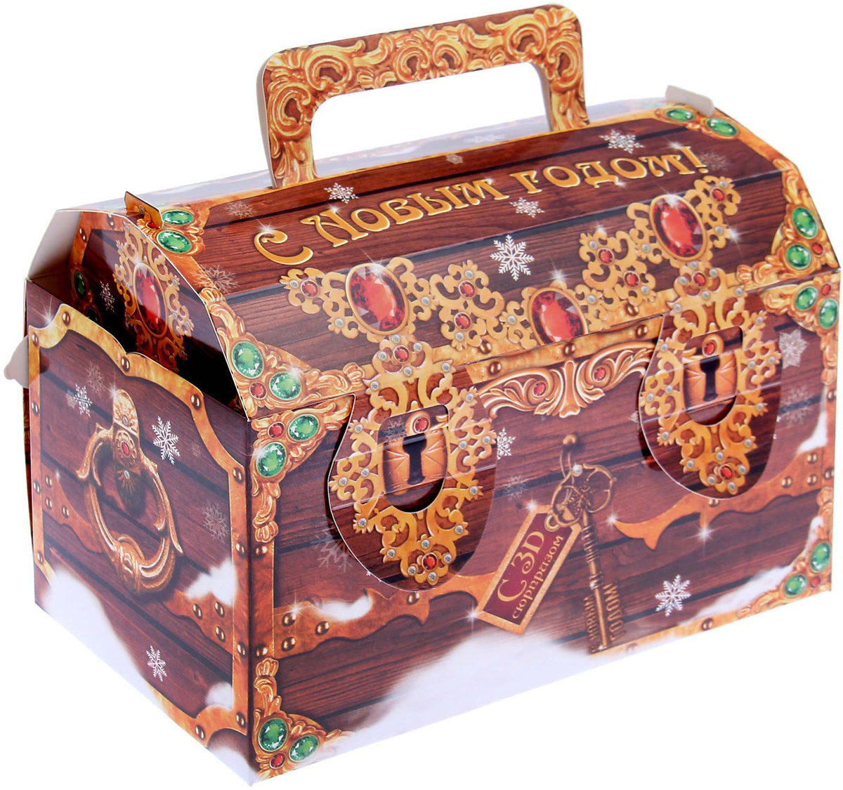 Коробка складная Sima-land Сундук сокровищ, 22 х 16 х 12 см1128422 Коробка складная Sima-land Сундук сокровищ, 22 х 16 х 12 см1128422Любой подарок начинается с упаковки. Что может быть трогательнее и волшебнее, чем ритуал разворачивания полученного презента. И именно оригинальная, со вкусом выбранная упаковка выделит ваш подарок из массы других. Она продемонстрирует самые теплые чувства к виновнику торжества и создаст сказочную атмосферу праздника.