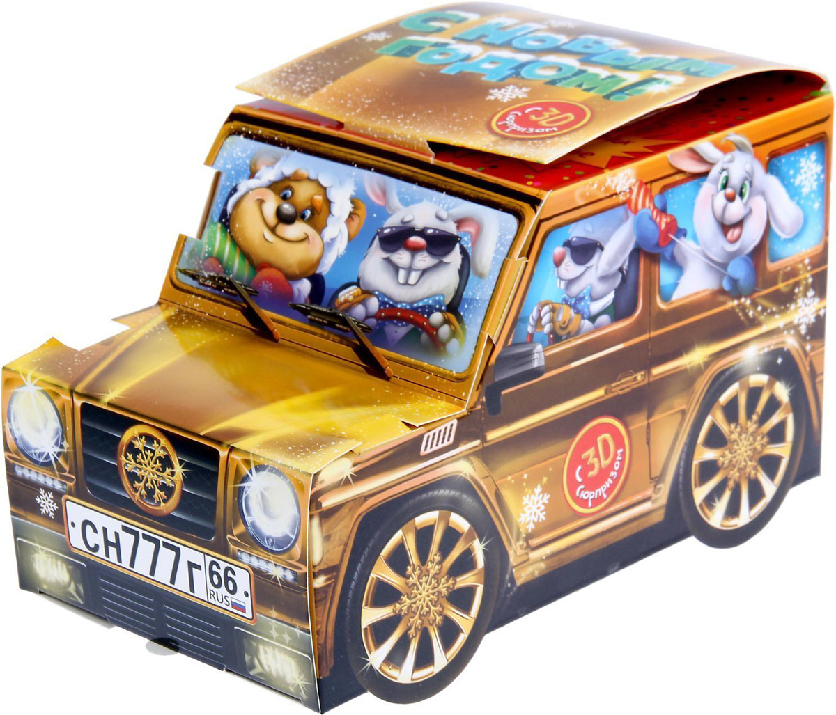 Коробка складная Sima-land Джип, 23 х 13 х 13 см1128424 Коробка складная Sima-land Джип, 23 х 13 х 13 см1128424Любой подарок начинается с упаковки. Что может быть трогательнее и волшебнее, чем ритуал разворачивания полученного презента. И именно оригинальная, со вкусом выбранная упаковка выделит ваш подарок из массы других. Подарочная коробка Sima-land продемонстрирует самые теплые чувства к виновнику торжества и создаст сказочную атмосферу праздника.