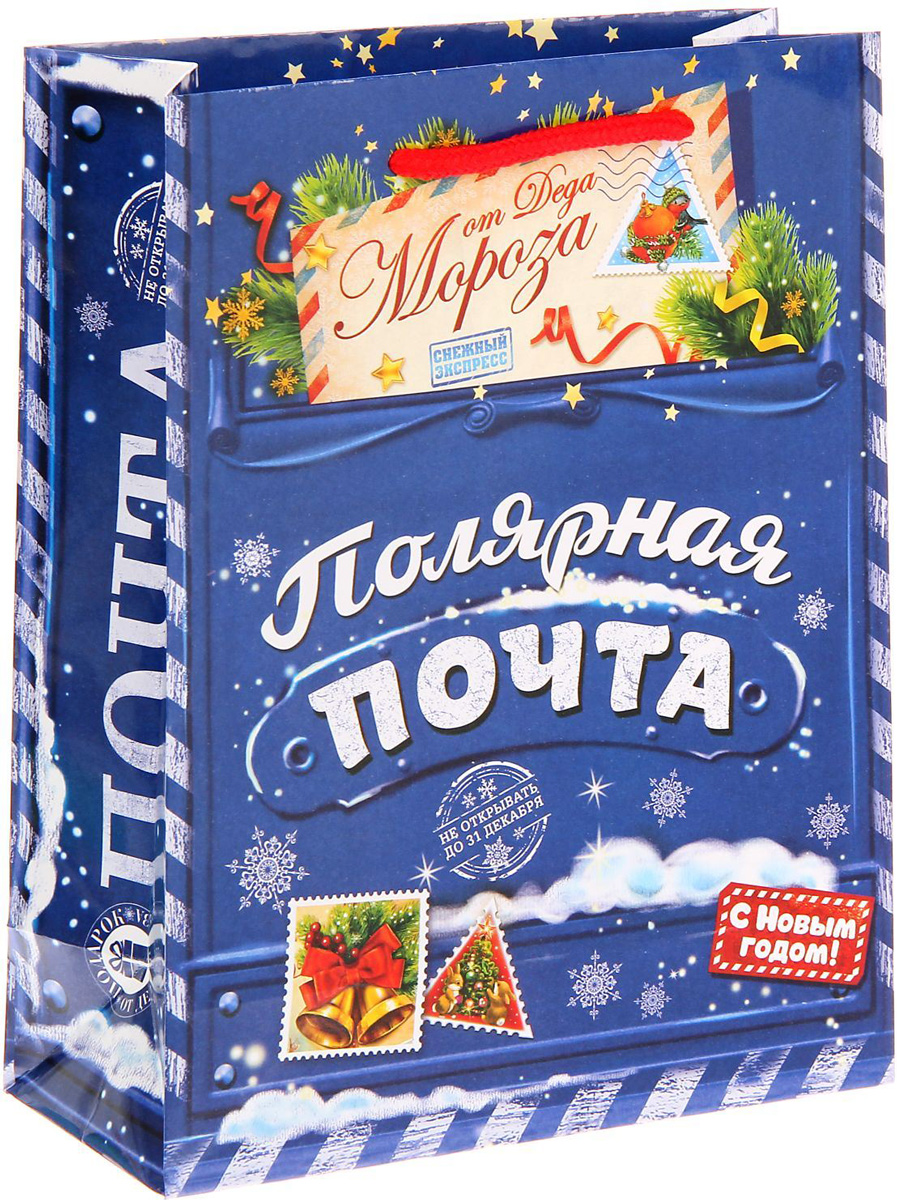 Пакет подарочный Sima-land Полярная почта, 18 х 23 х 8 см1299742 Пакет подарочный Sima-land Полярная почта, 18 х 23 х 8 см1299742Подарочный пакет Sima-land, изготовленный из плотной бумаги, станет незаменимым дополнением к выбранному подарку. Дно изделия укреплено плотным картоном, который позволяет сохранить форму и исключает возможность деформации дна под тяжестью подарка. Для удобной переноски имеются две ручки из шнурков.Подарок, преподнесенный в оригинальной упаковке, всегда будет самым эффектным и запоминающимся. Окружите близких людей вниманием и заботой, вручив презент в нарядном, праздничном оформлении.